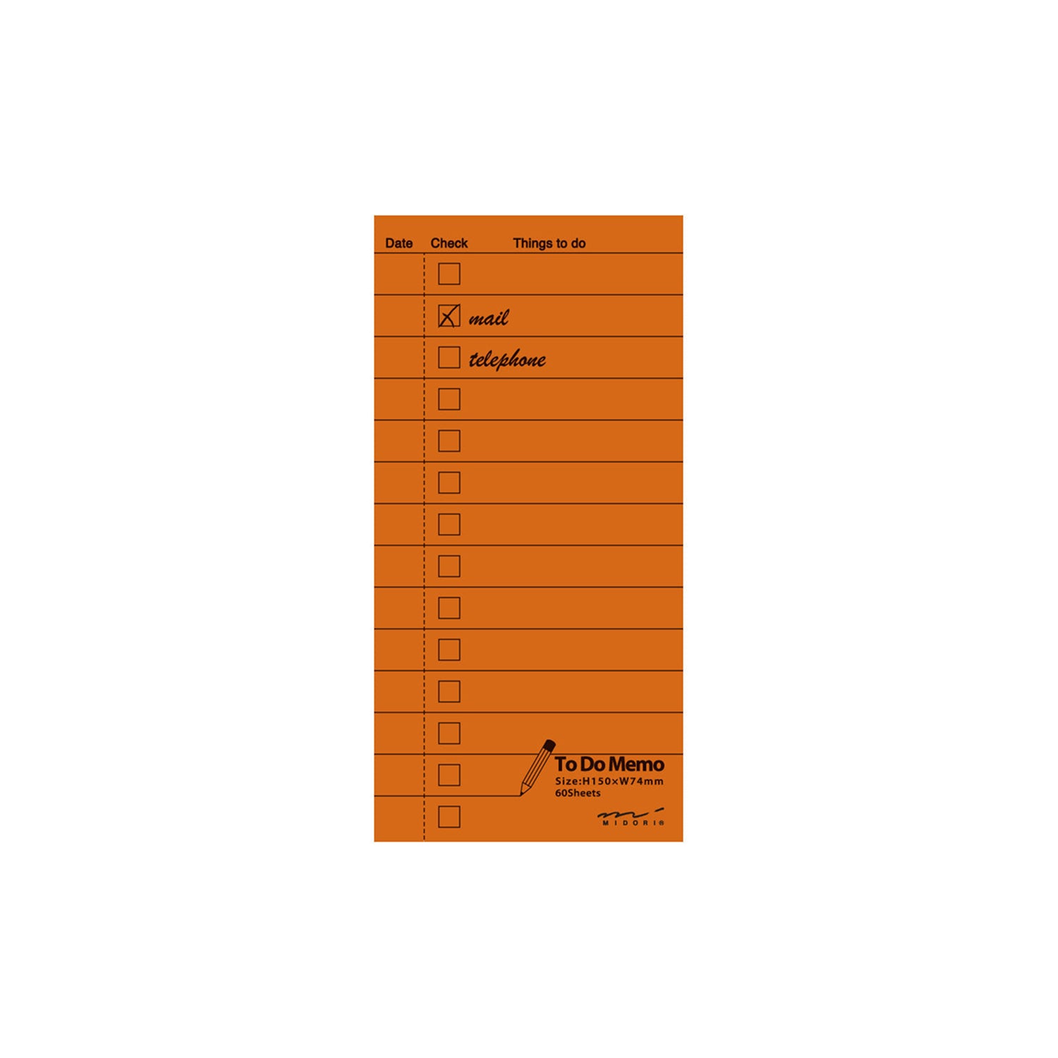 Midori To Do List Memo Pad
