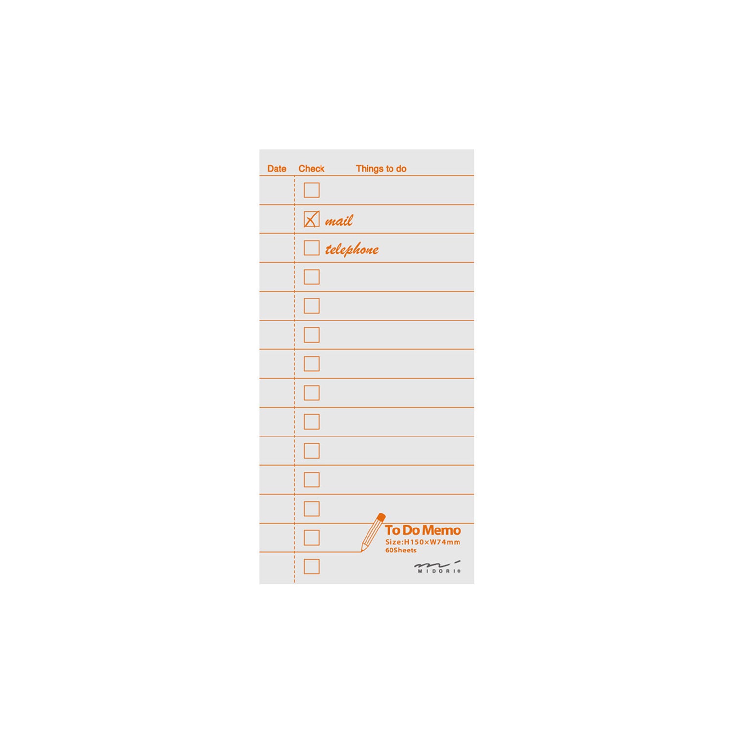 Midori To Do List Memo Pad
