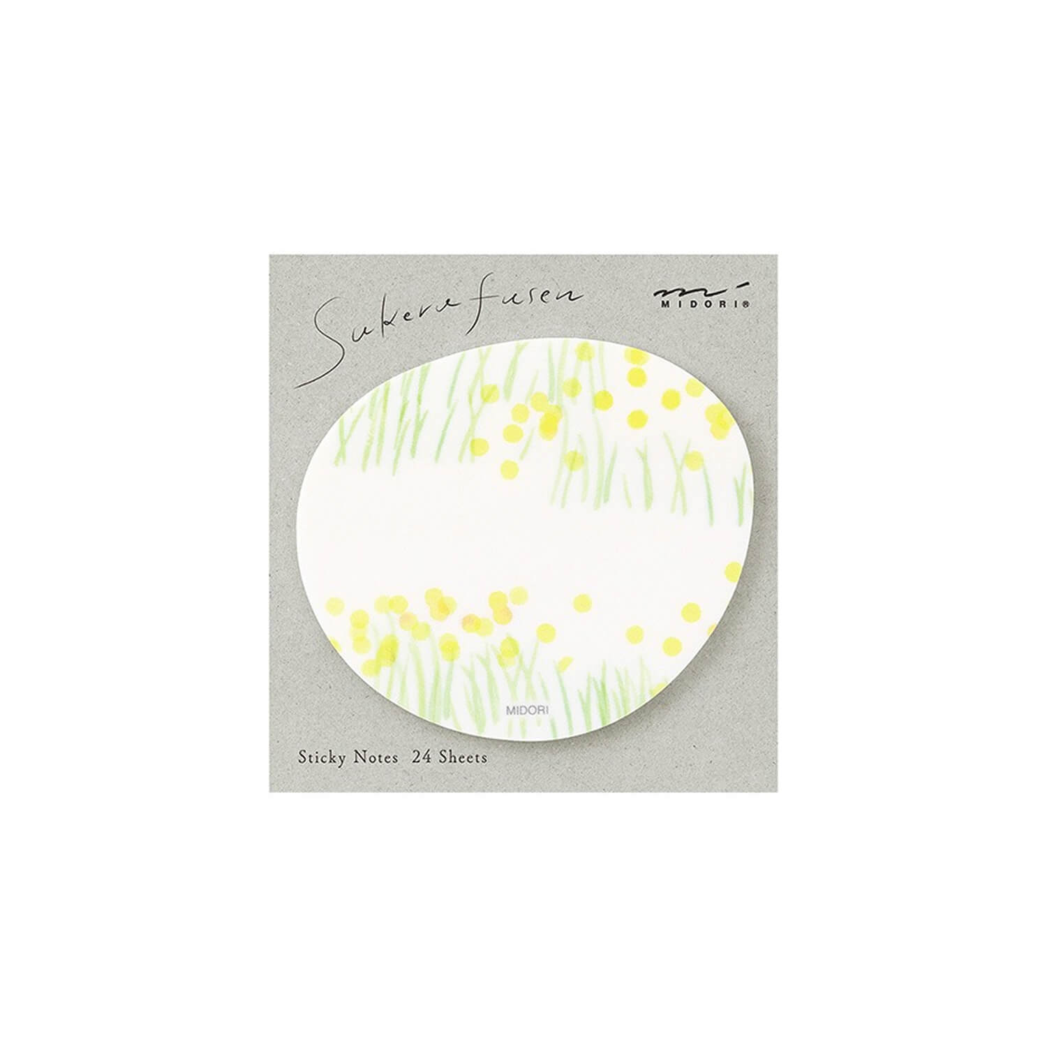 Midori Translucent Sticky Notes – Yellow Flower Field