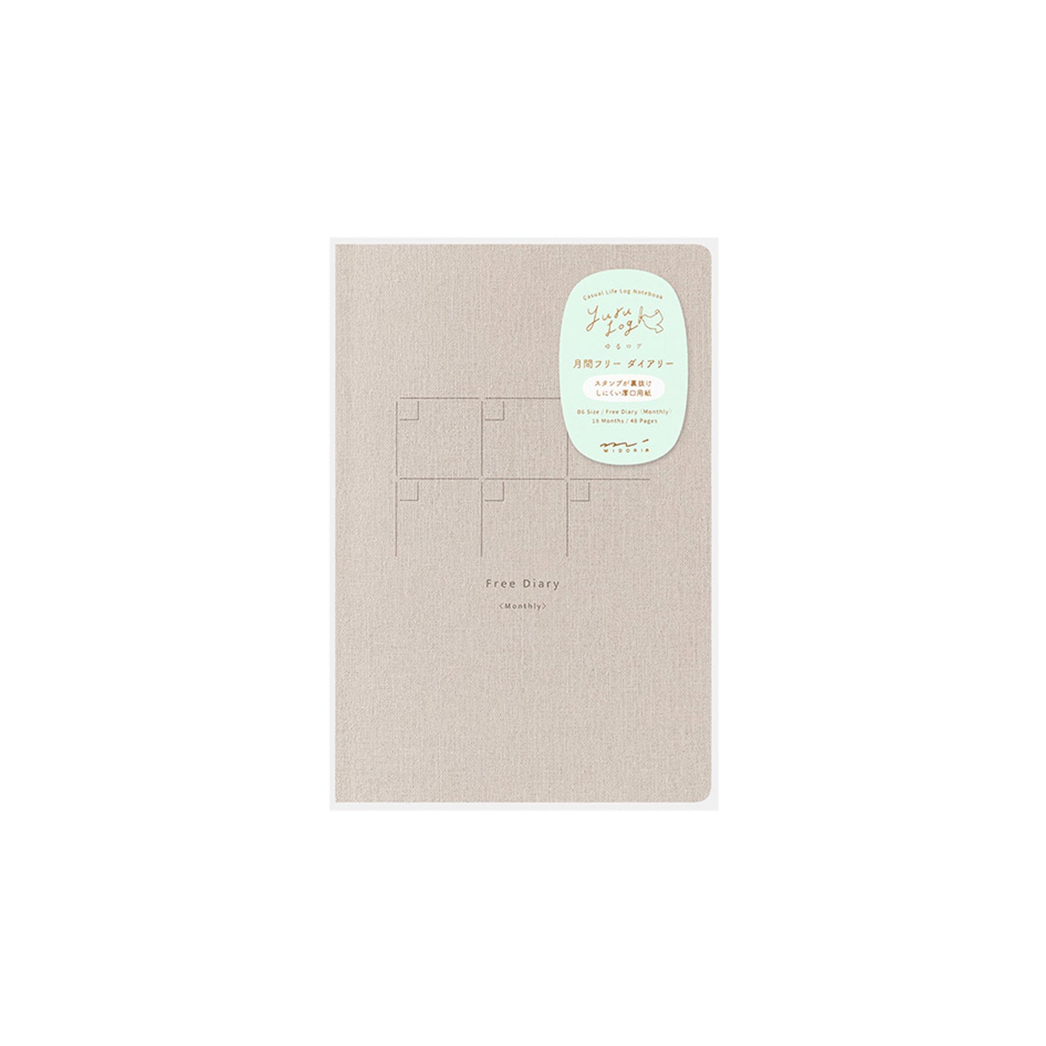 Midori Yuru Log Notebook – B6