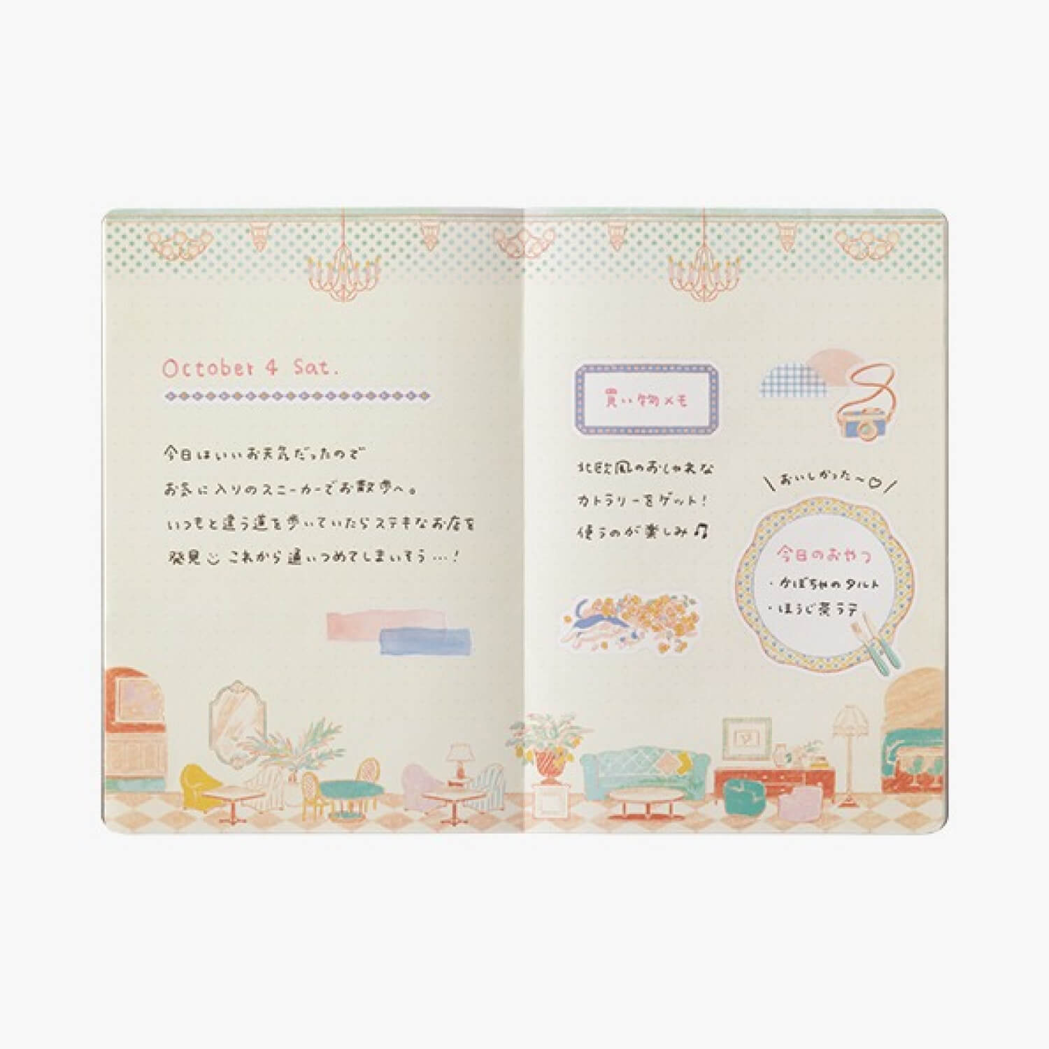 Midori Yurulog Transfer Stickers - 2 sheets - Journey and Hotel