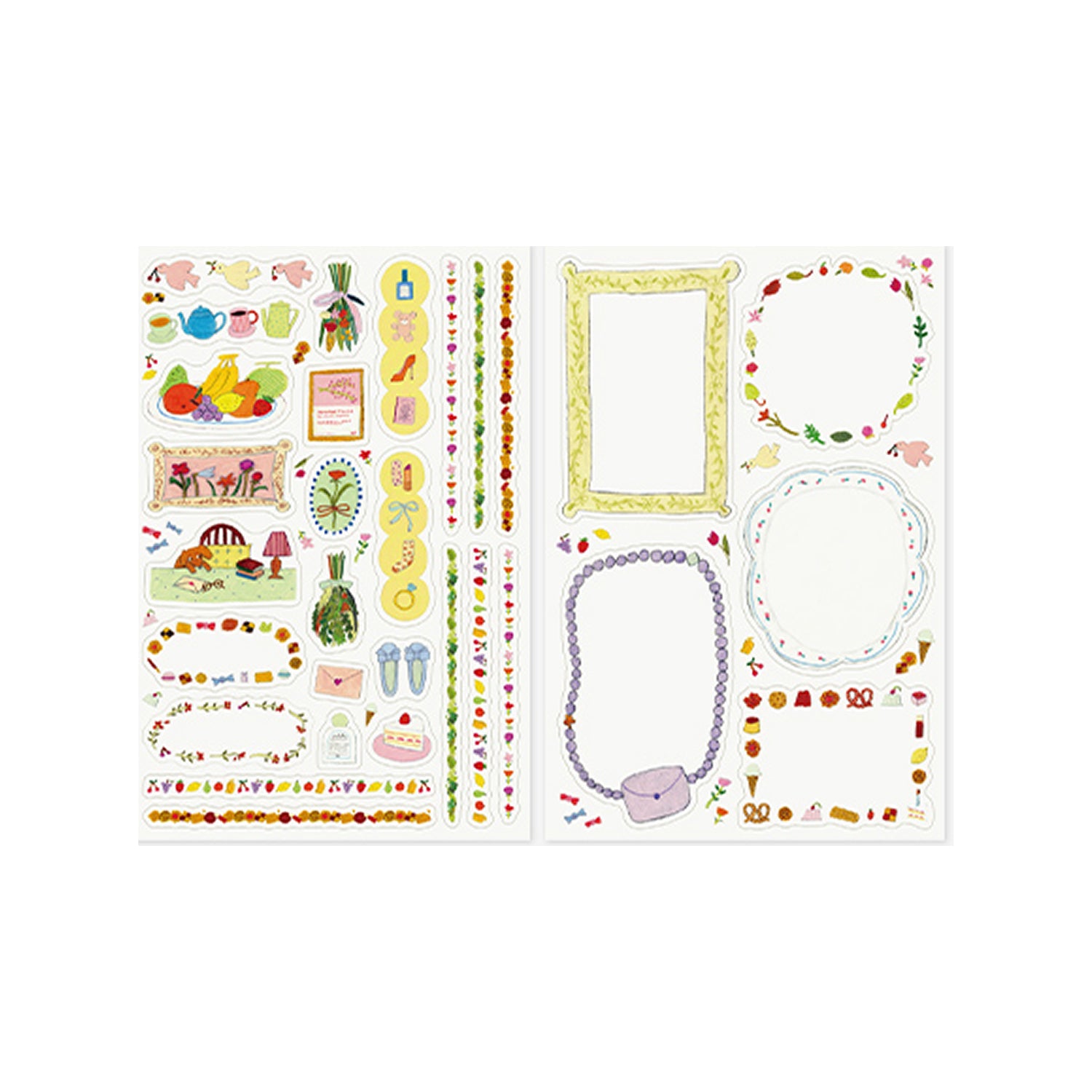 Midori Yurulog Transfer Stickers- 2 sheets