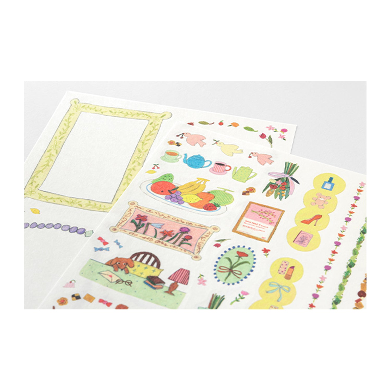 Midori Yurulog Transfer Stickers- 2 sheets