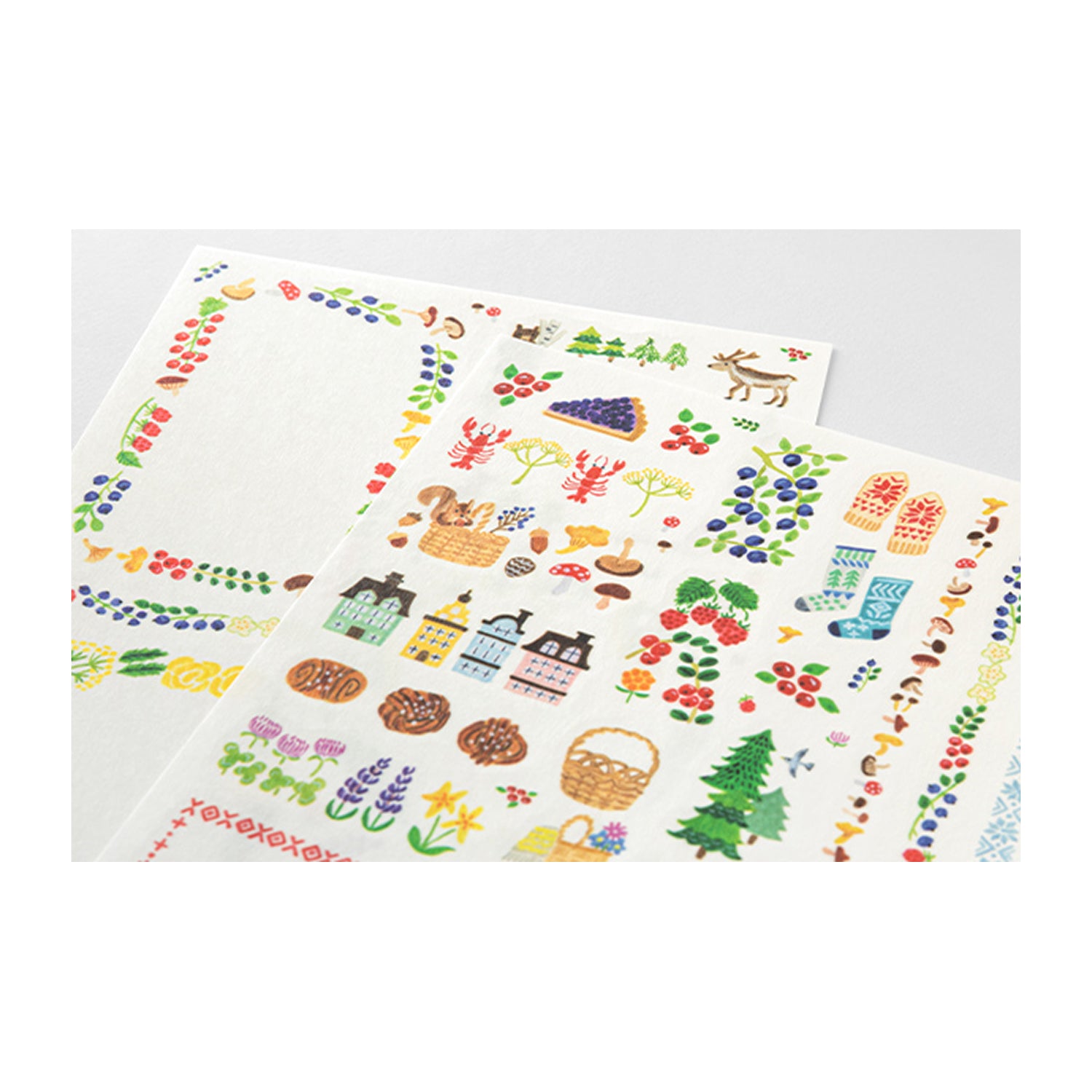 Midori Yurulog Transfer Stickers- 2 sheets
