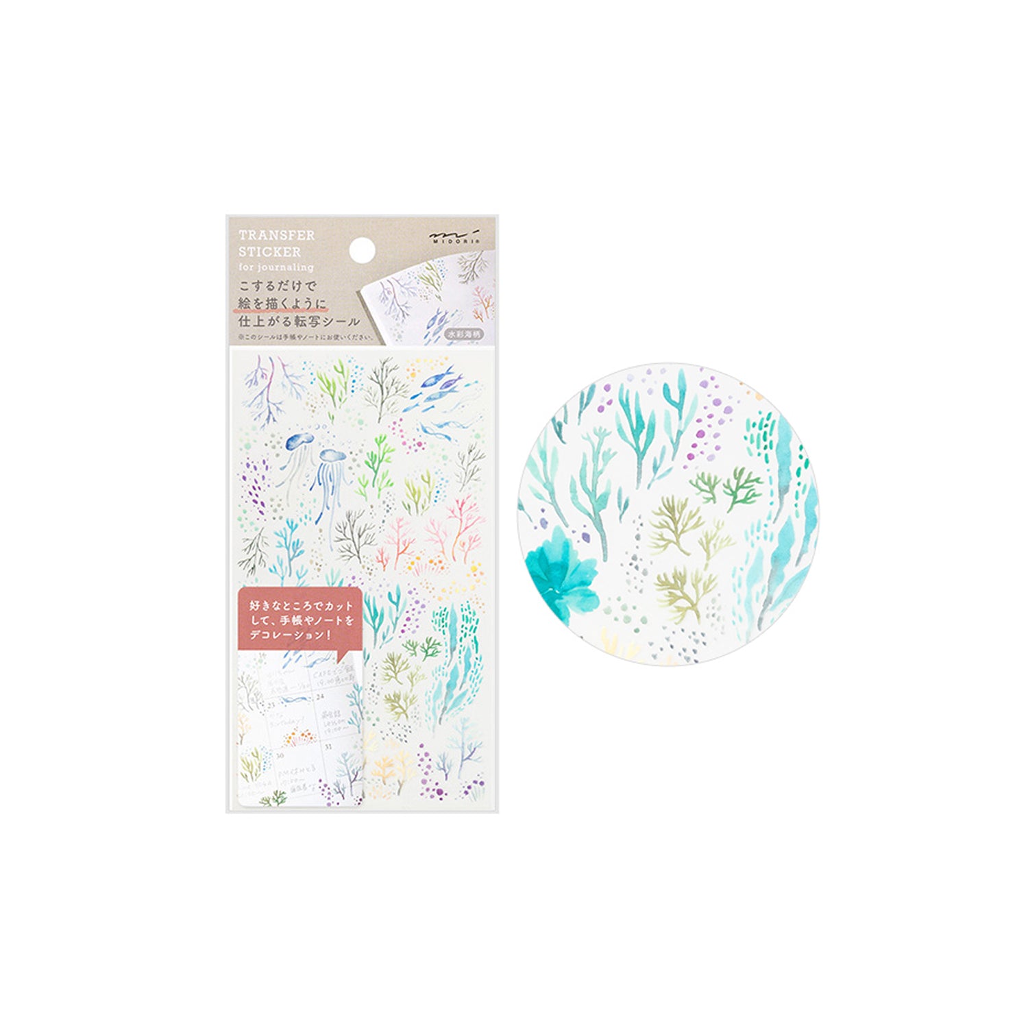 Midori transfer stickers