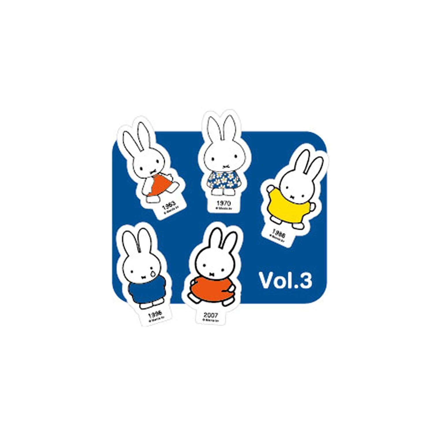 Miffy 70th Anniversary Flake Stickers