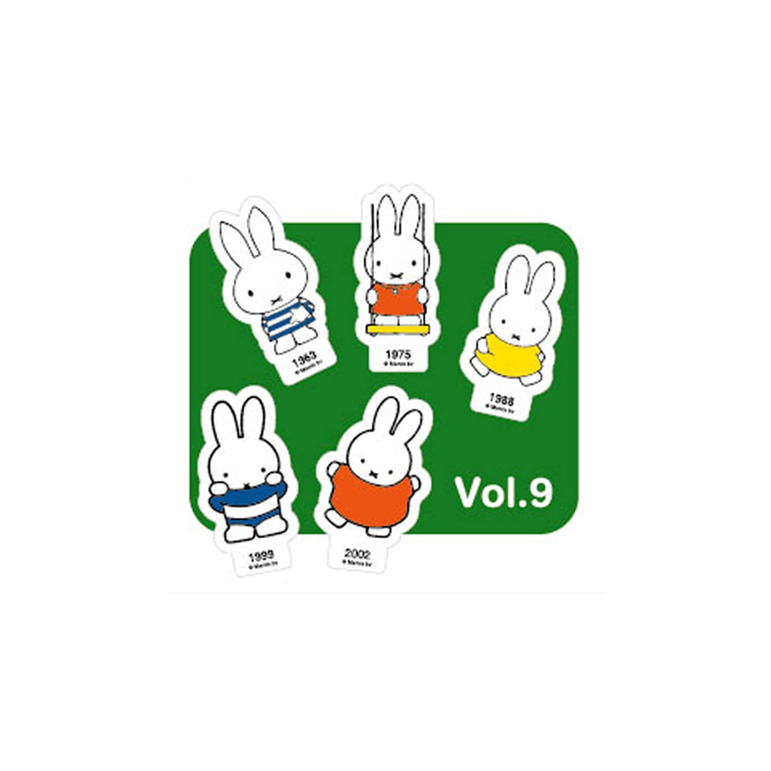 Miffy 70th Anniversary Flake Stickers