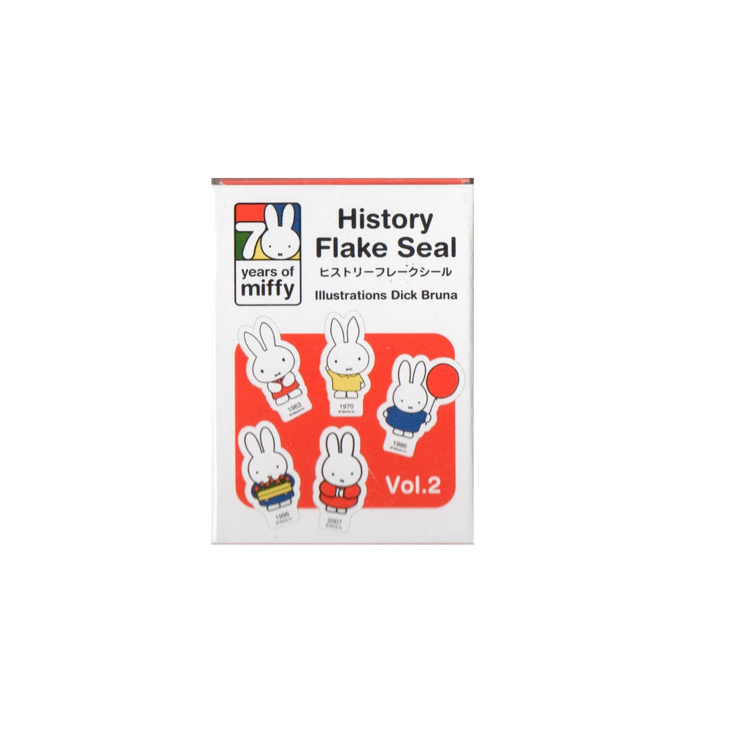 Miffy 70th Anniversary Flake Stickers