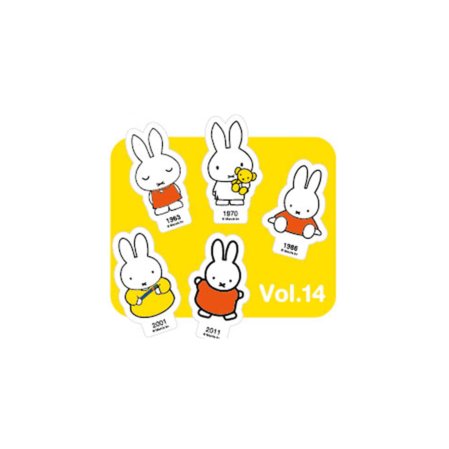 Miffy 70th Anniversary Flake Stickers