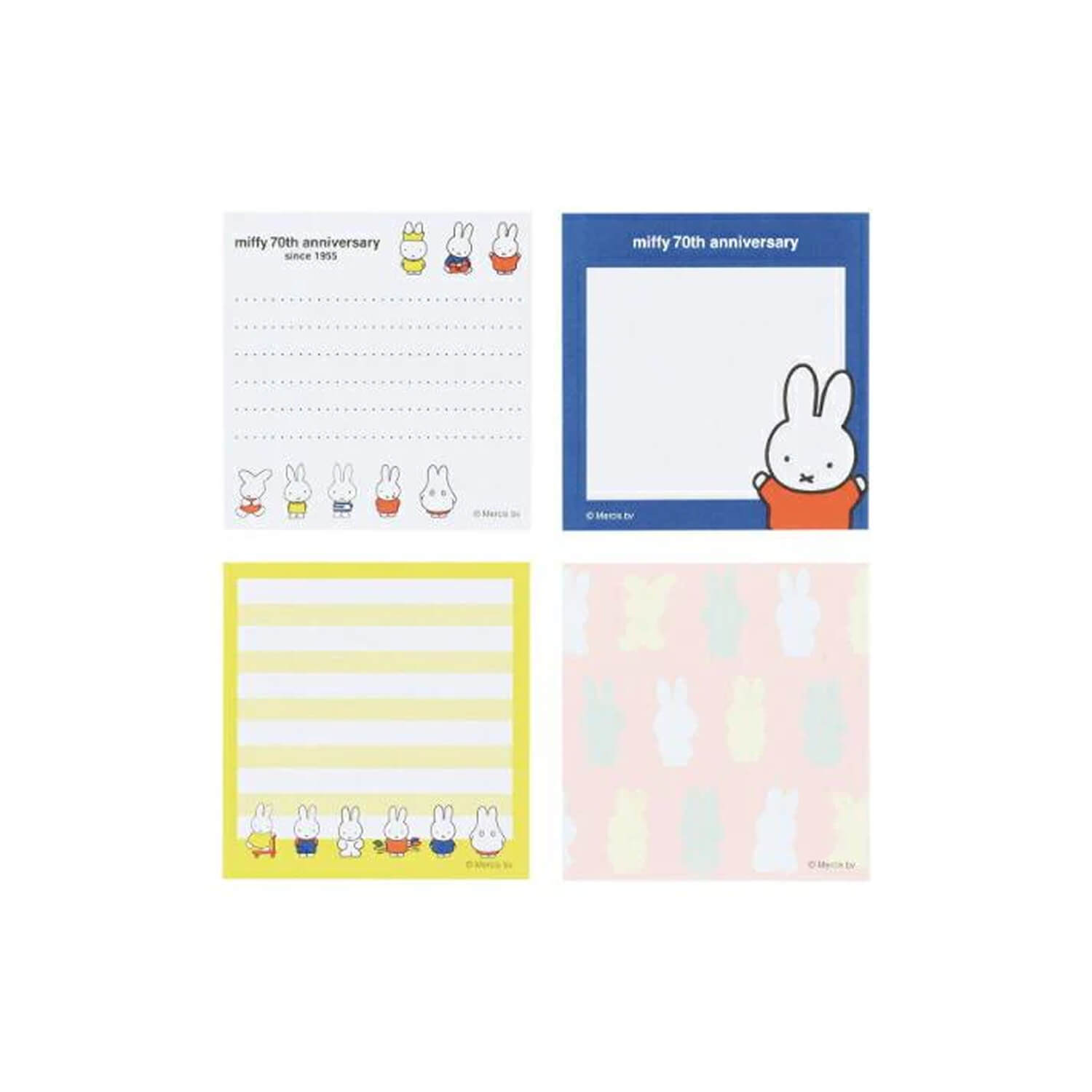 Miffy 70th Anniversary Square Memo Pad A