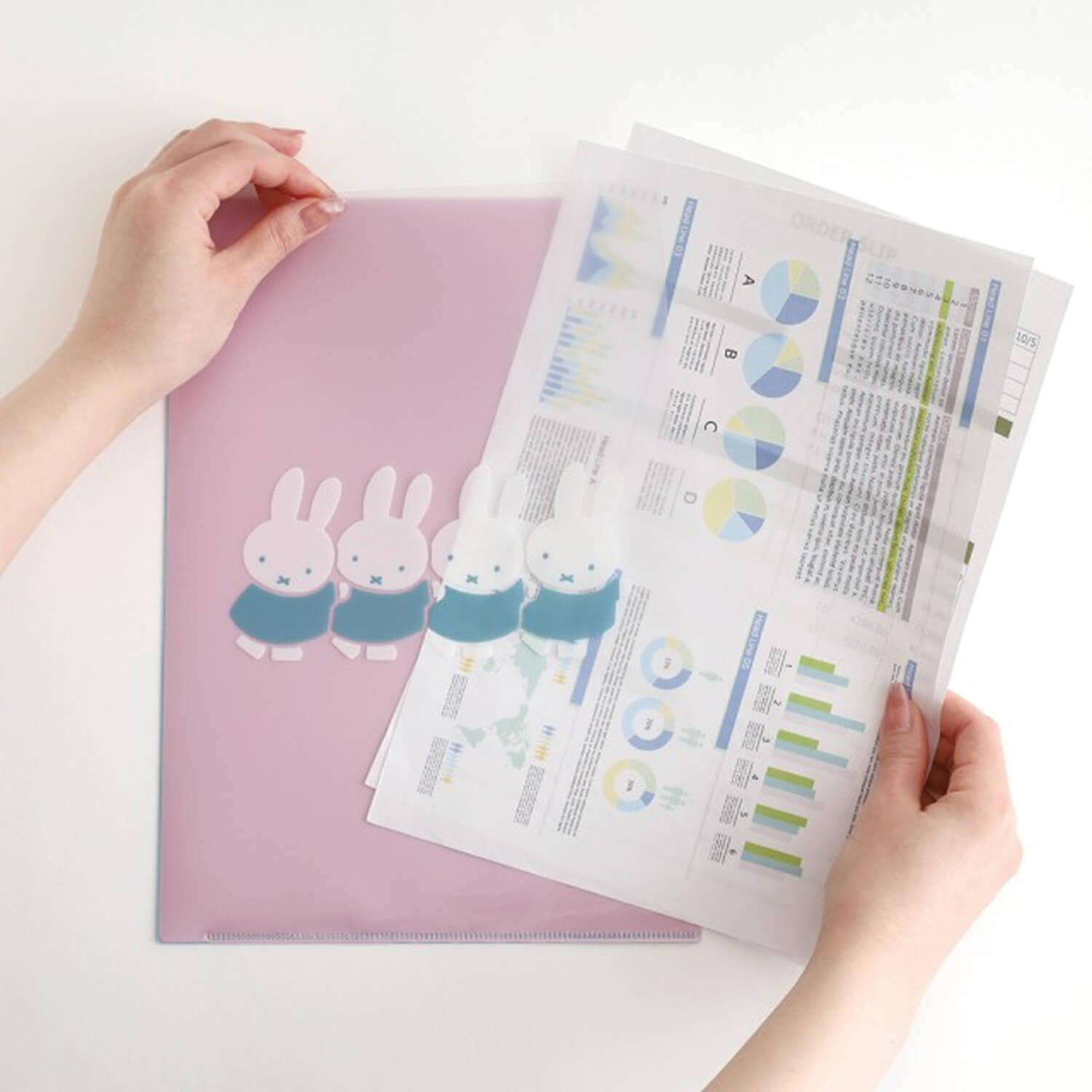 Miffy A4 Pocket Clear File - fun