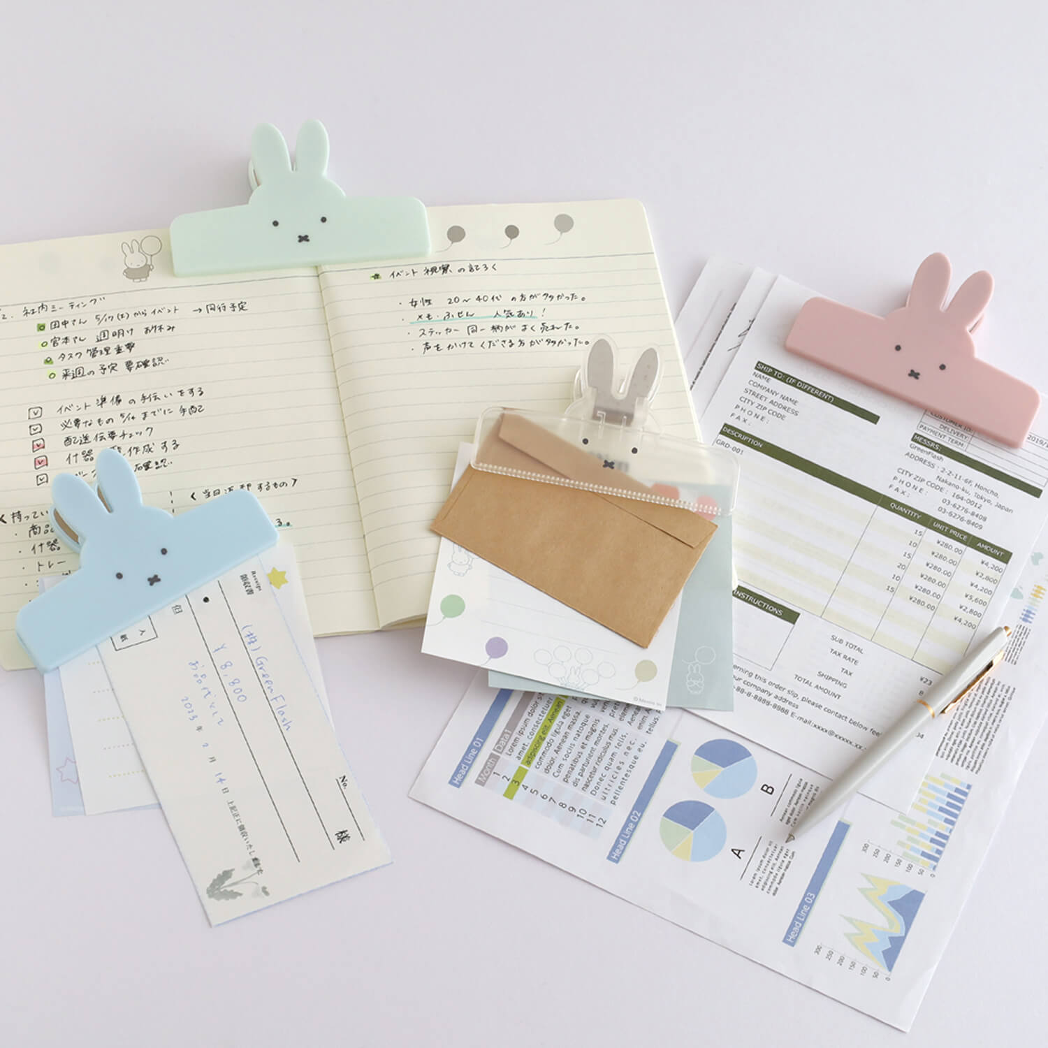 Miffy Face Clip - Clear