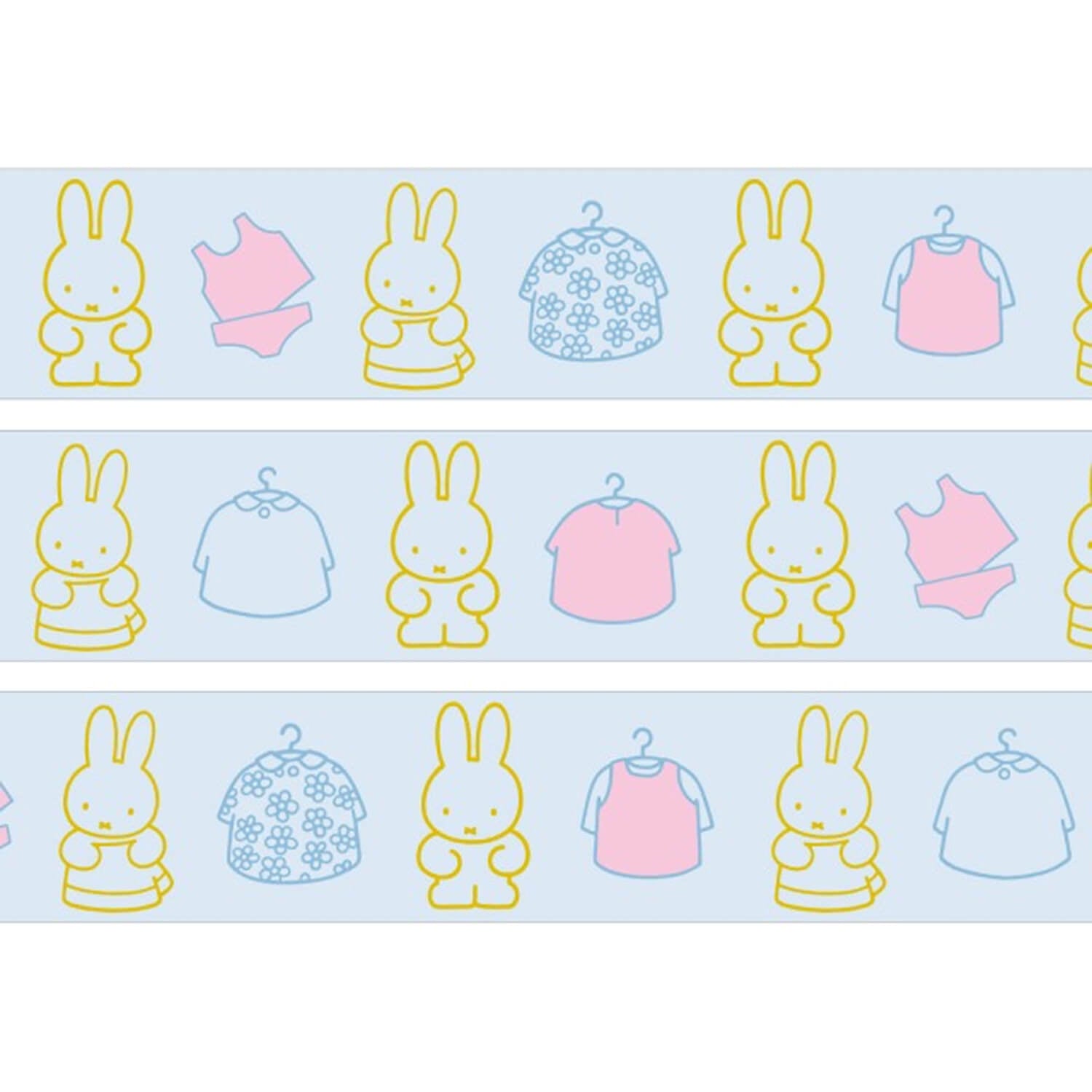 Miffy Gold Foil Masking Tape - Clothes