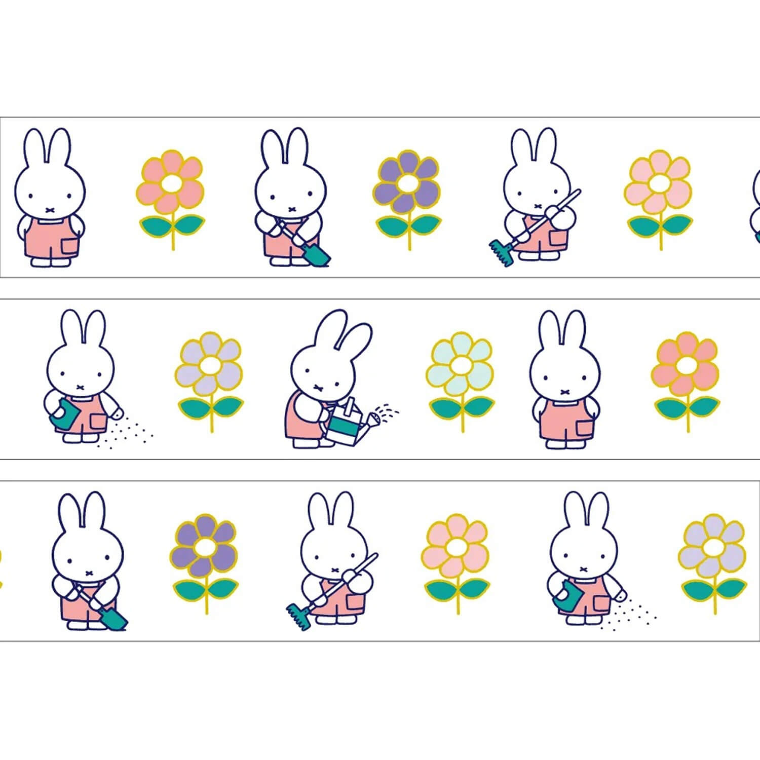 Miffy Gold Foil Masking Tape - Garden