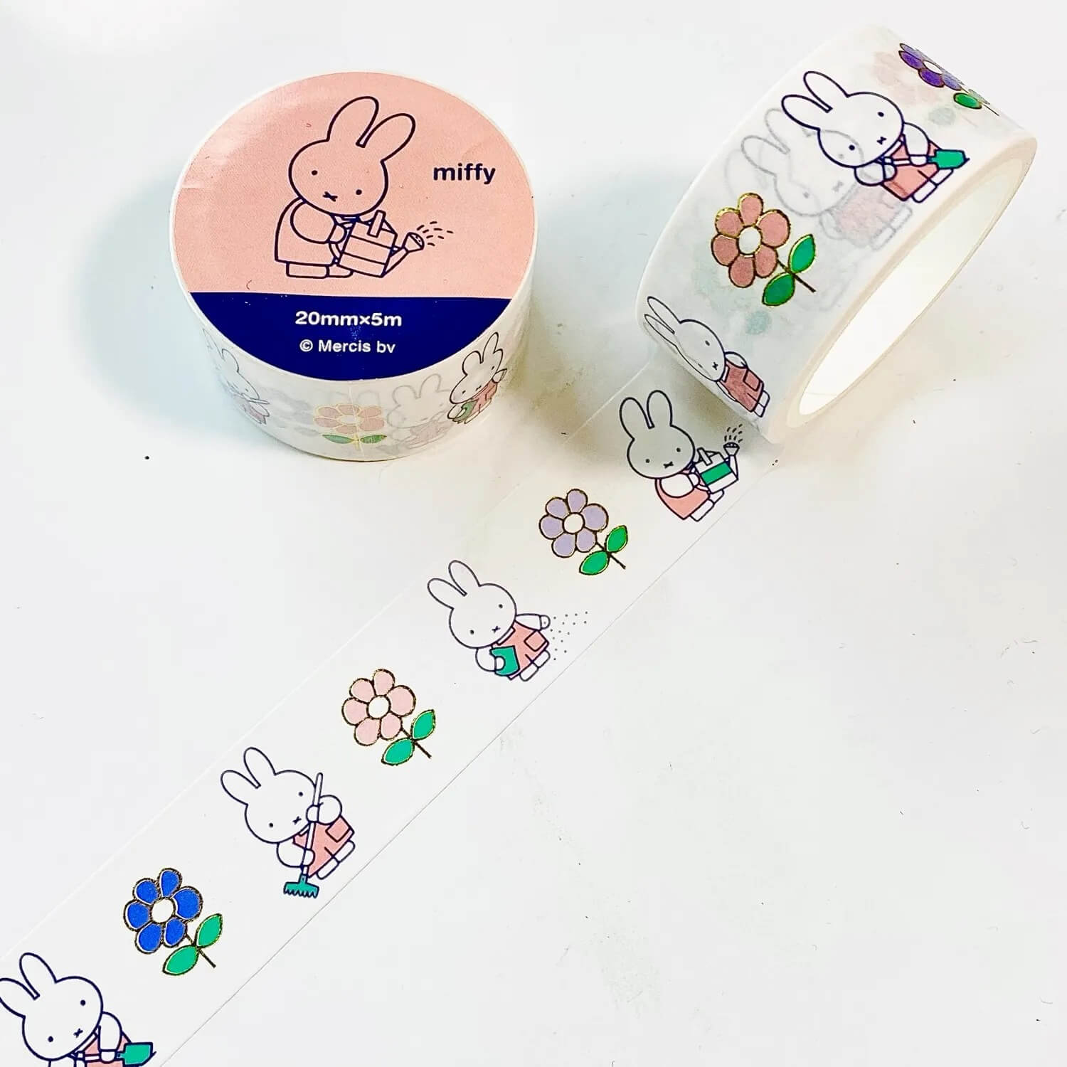 Miffy Gold Foil Masking Tape - Garden