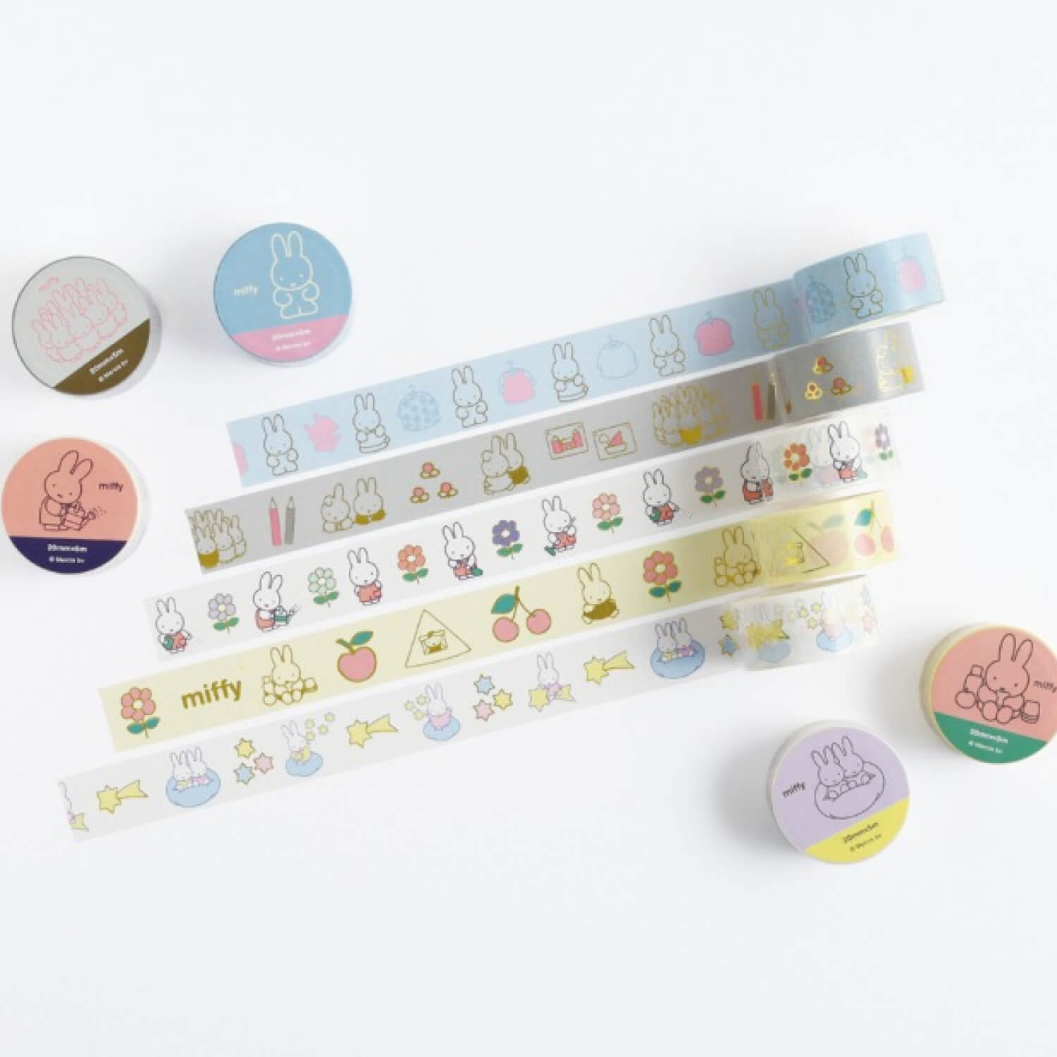 Miffy Gold Foil Masking Tape - Garden