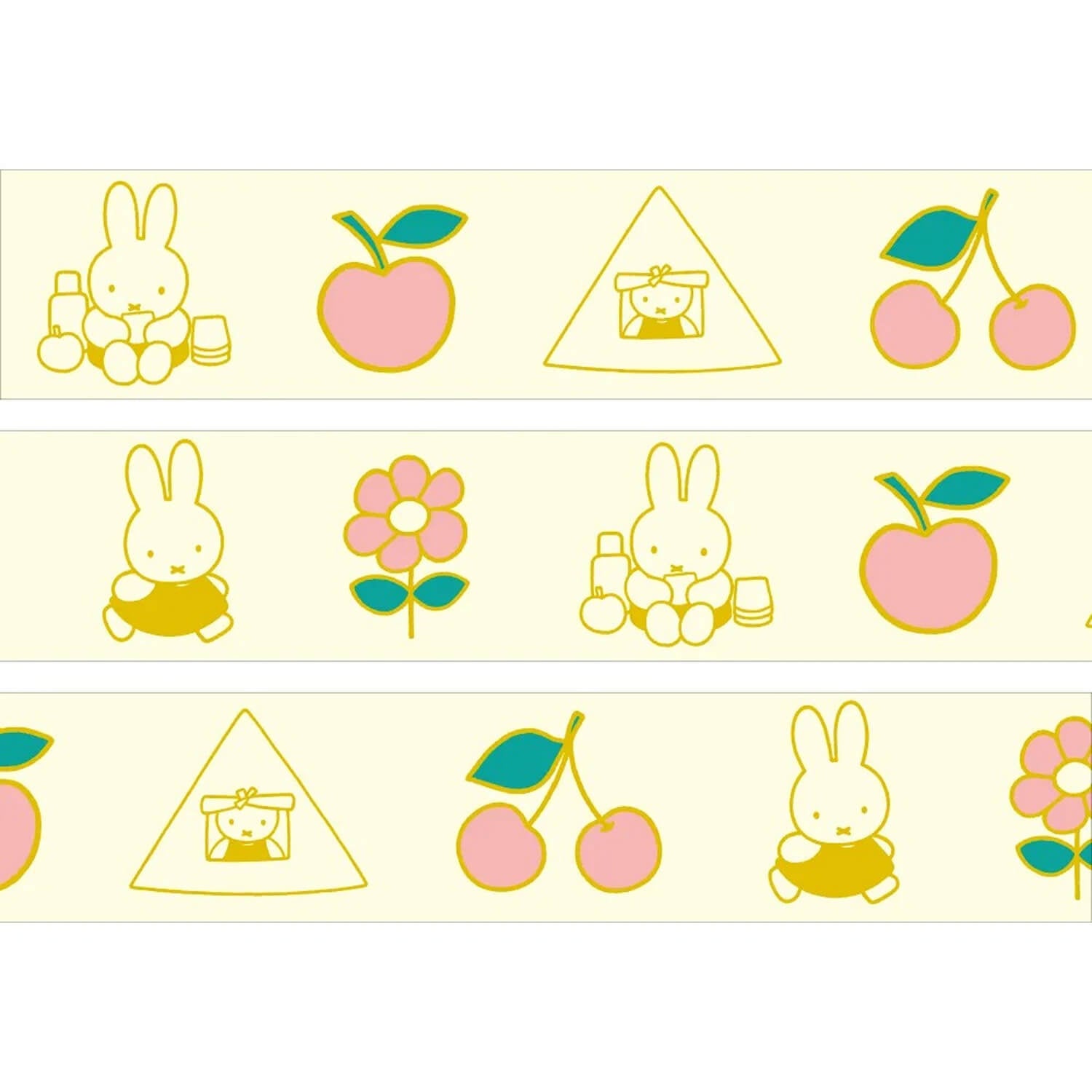 Miffy Gold Foil Masking Tape - Picnic