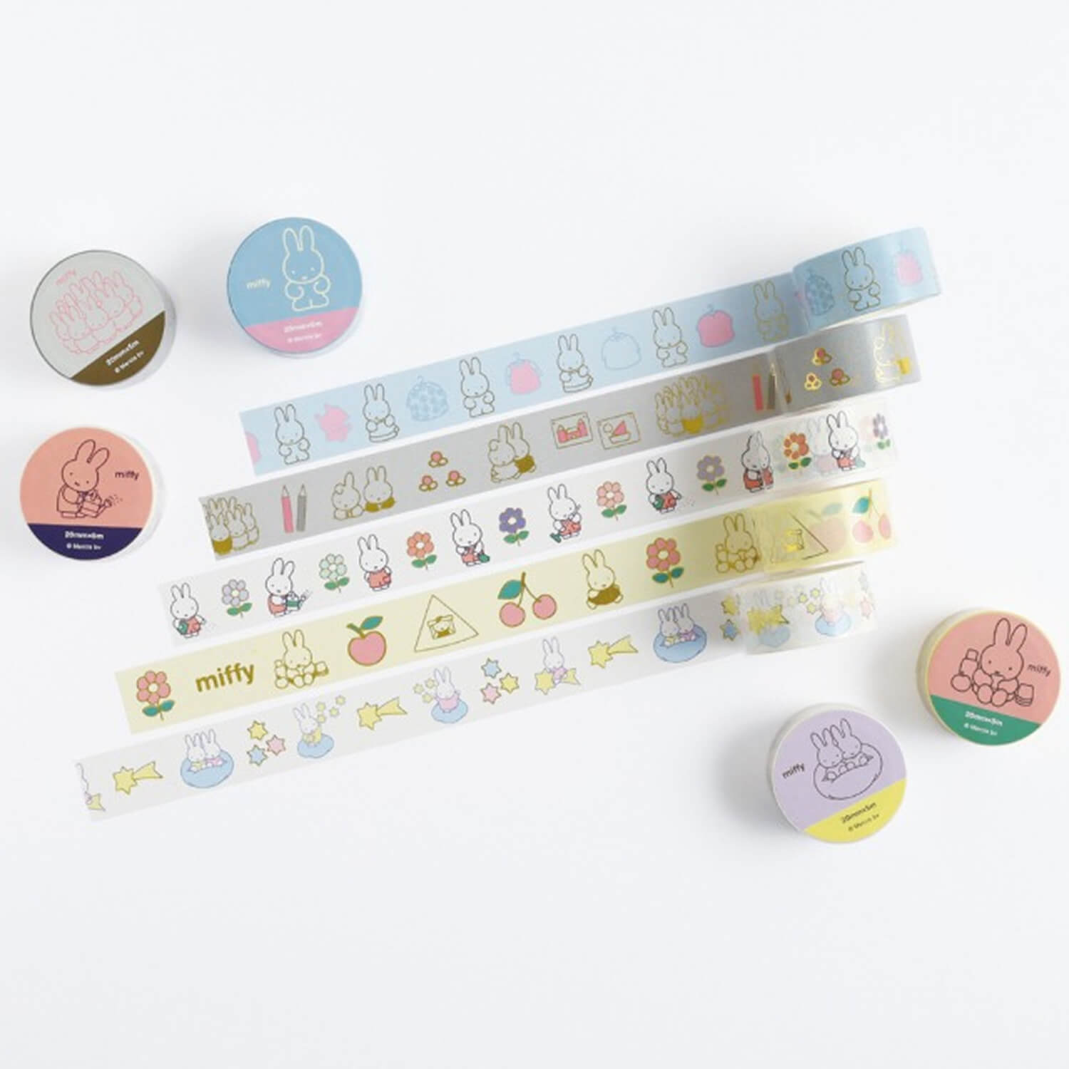 Miffy Gold Foil Masking Tape - Star