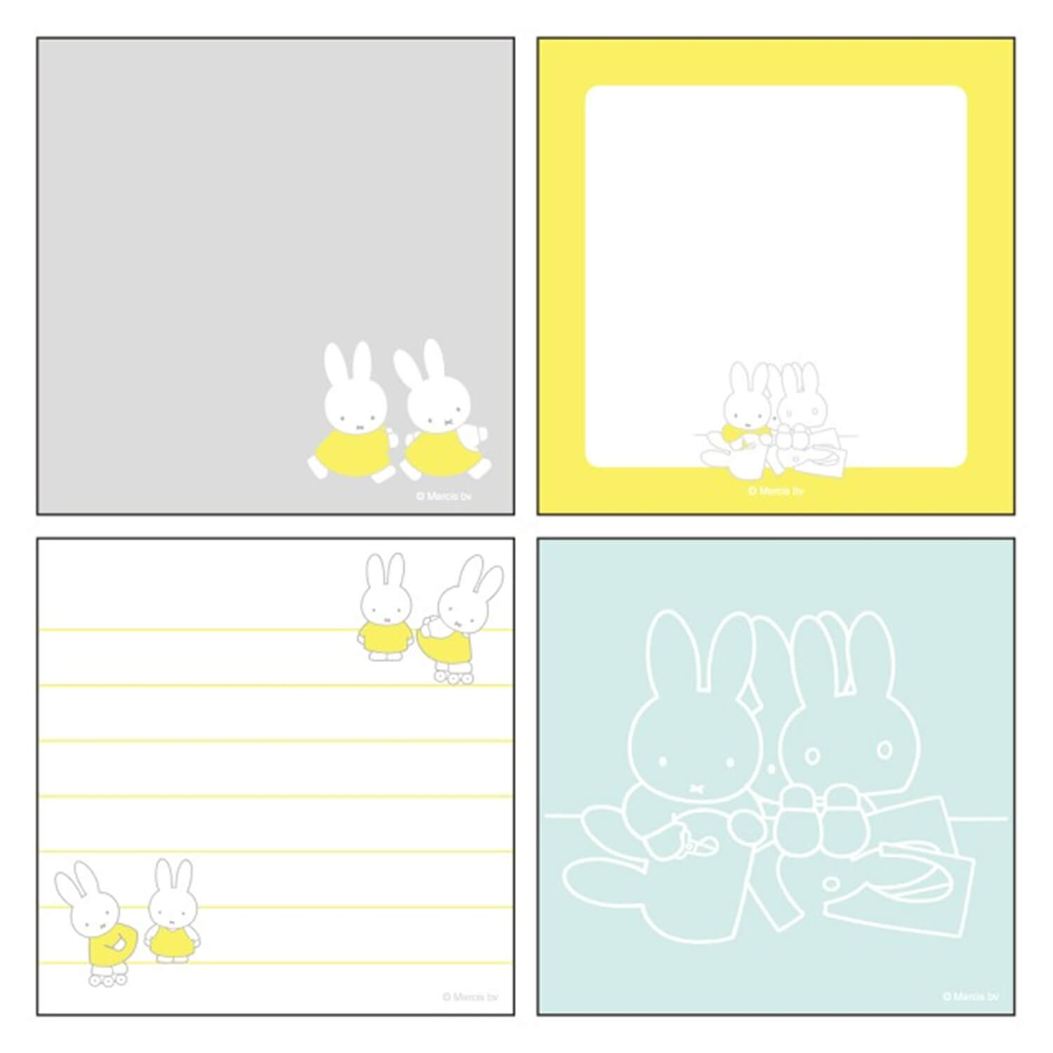 Miffy Square Memo Pad - Friend