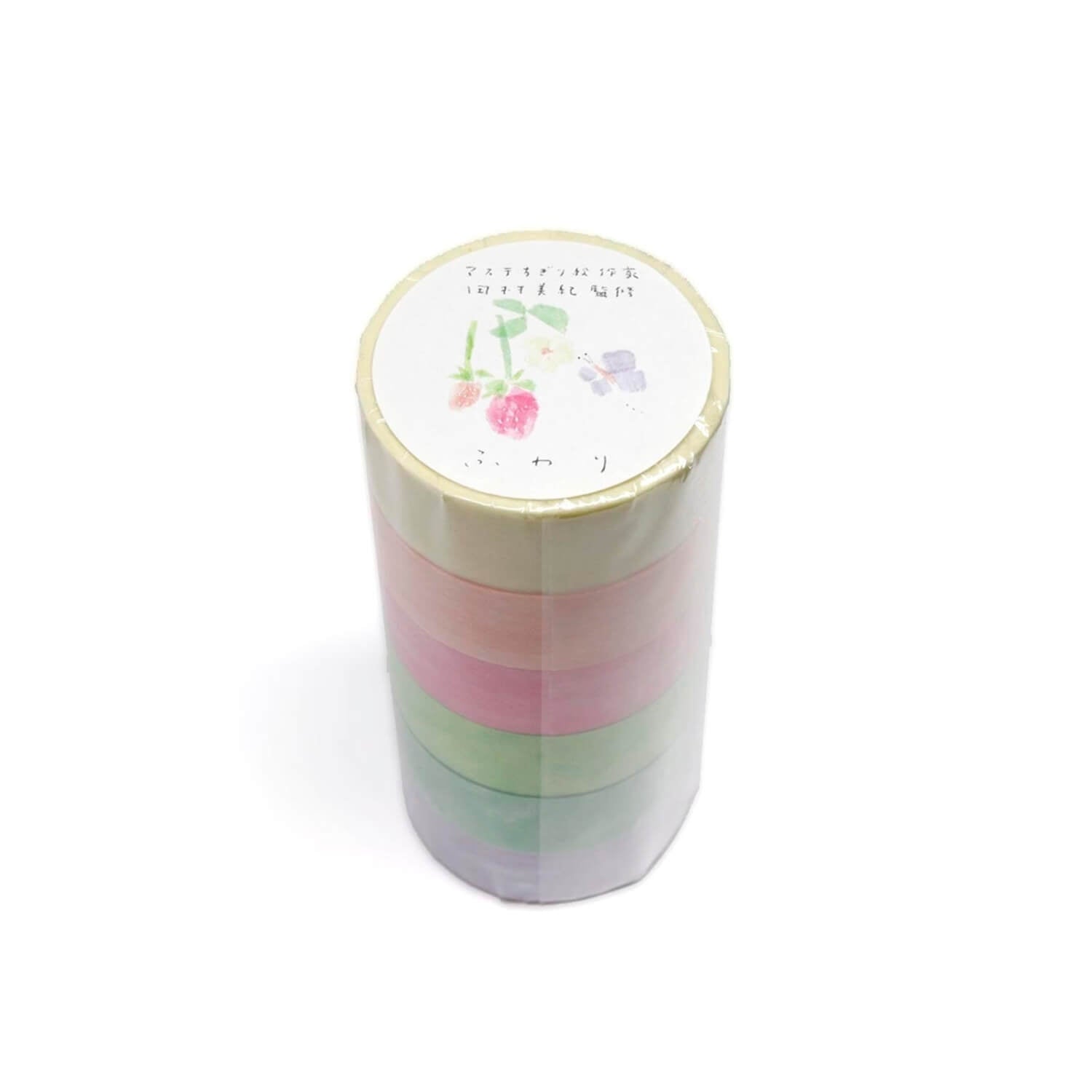 Miki Tamura Chigiri-e Masking Tape – Fluffy 6-Color Set
