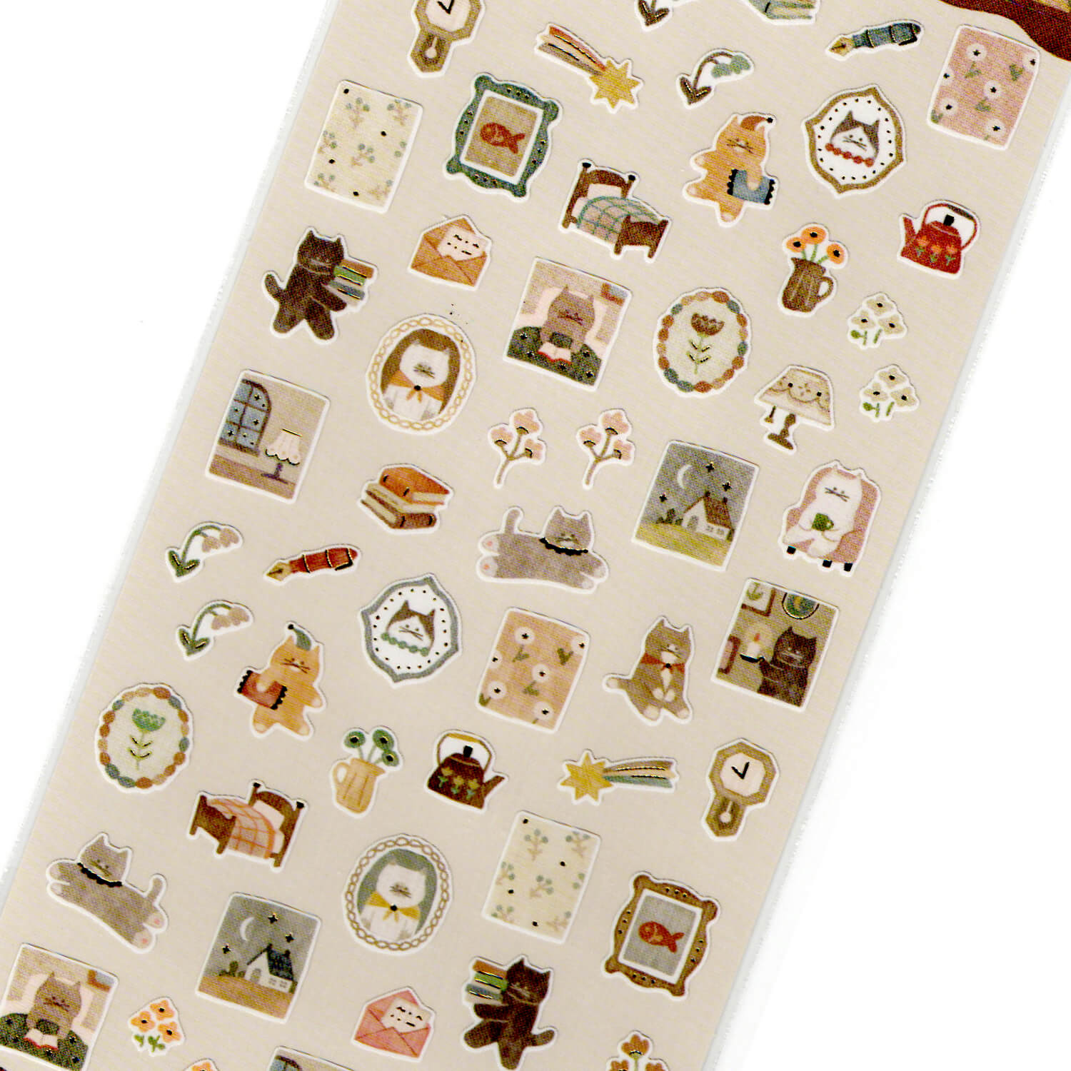 Mind Wave Lampo Mini Sticker – Cat and Night