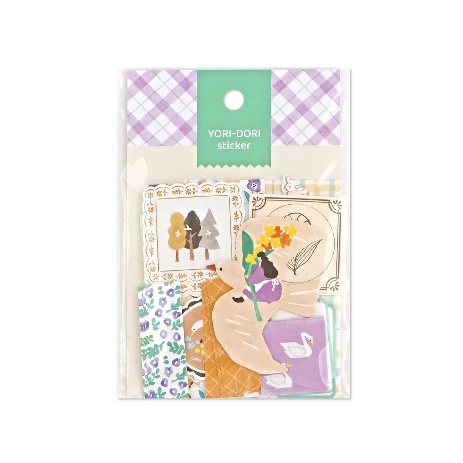 Mind Wave Yoridori Flake Stickers - Riding on a Bird’s Back