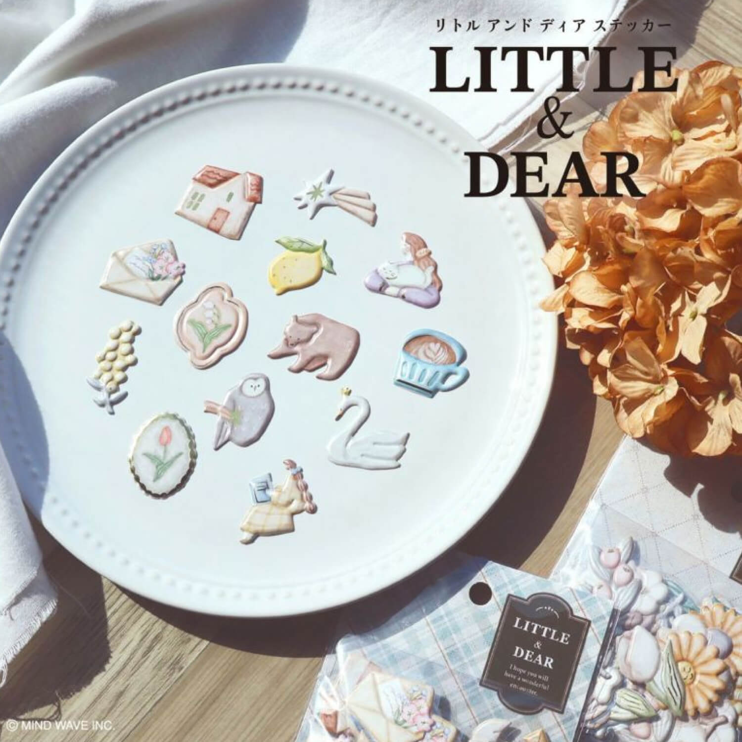 Mind Wave 3D Little & Dear Sticker – Café
