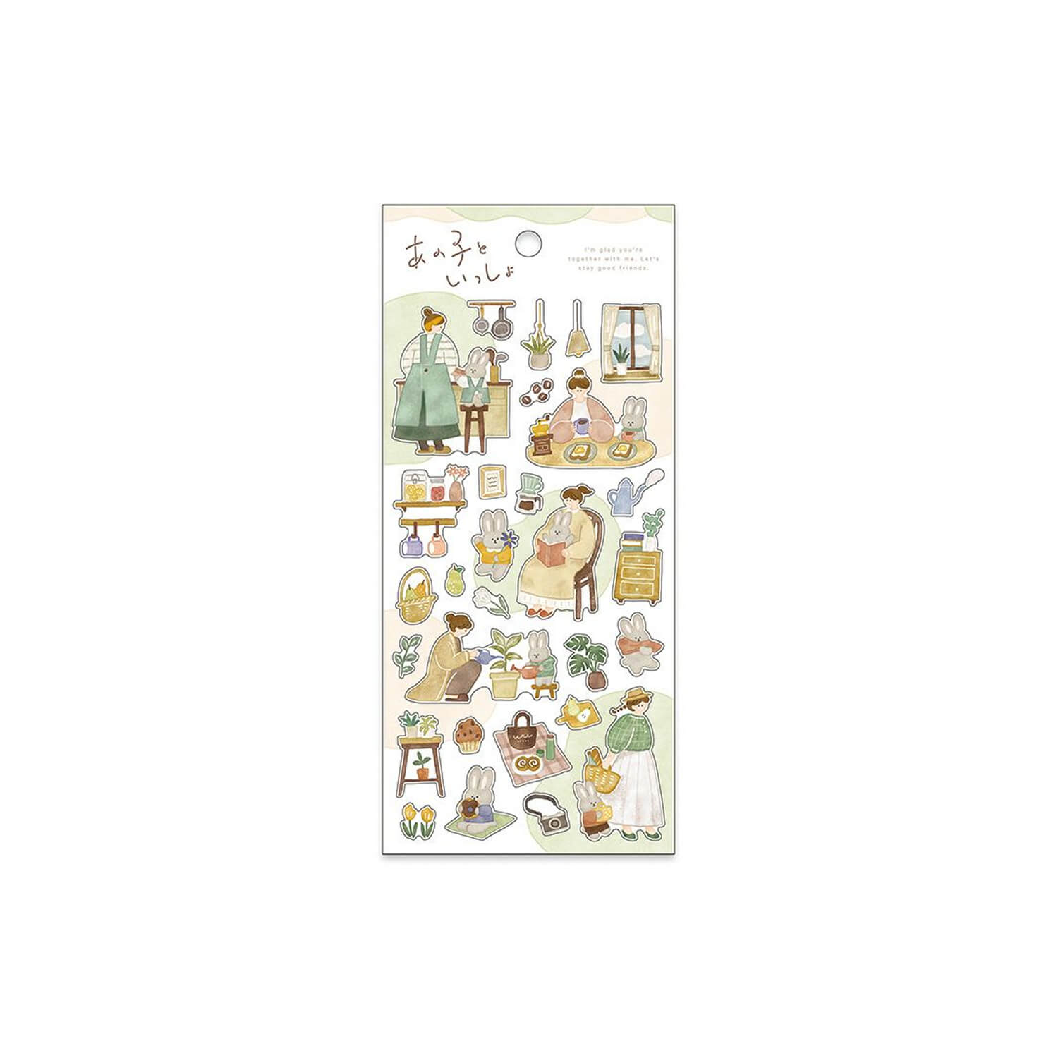 Mind Wave Anoko to Issho Sticker Sheet – Bunny