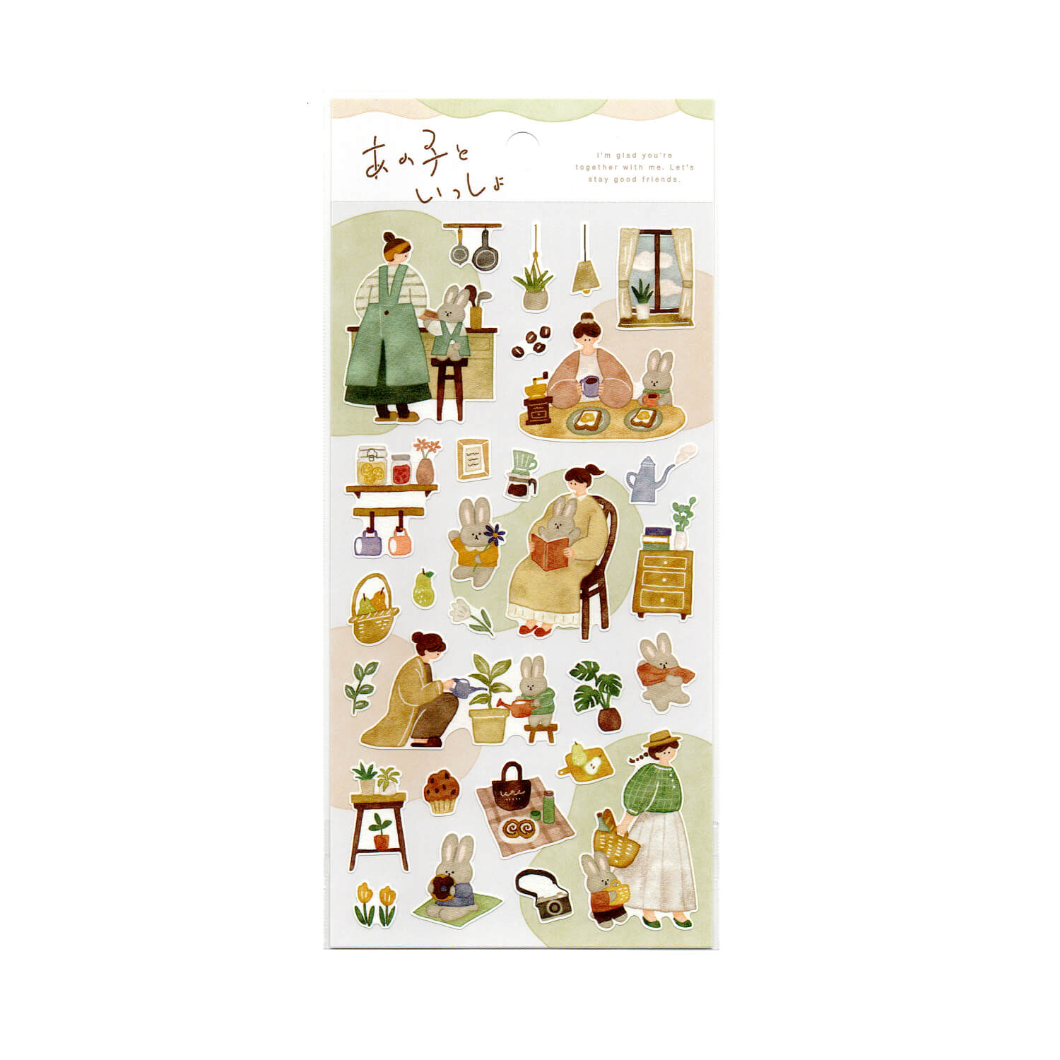 Mind Wave Anoko to Issho Sticker Sheet – Bunny