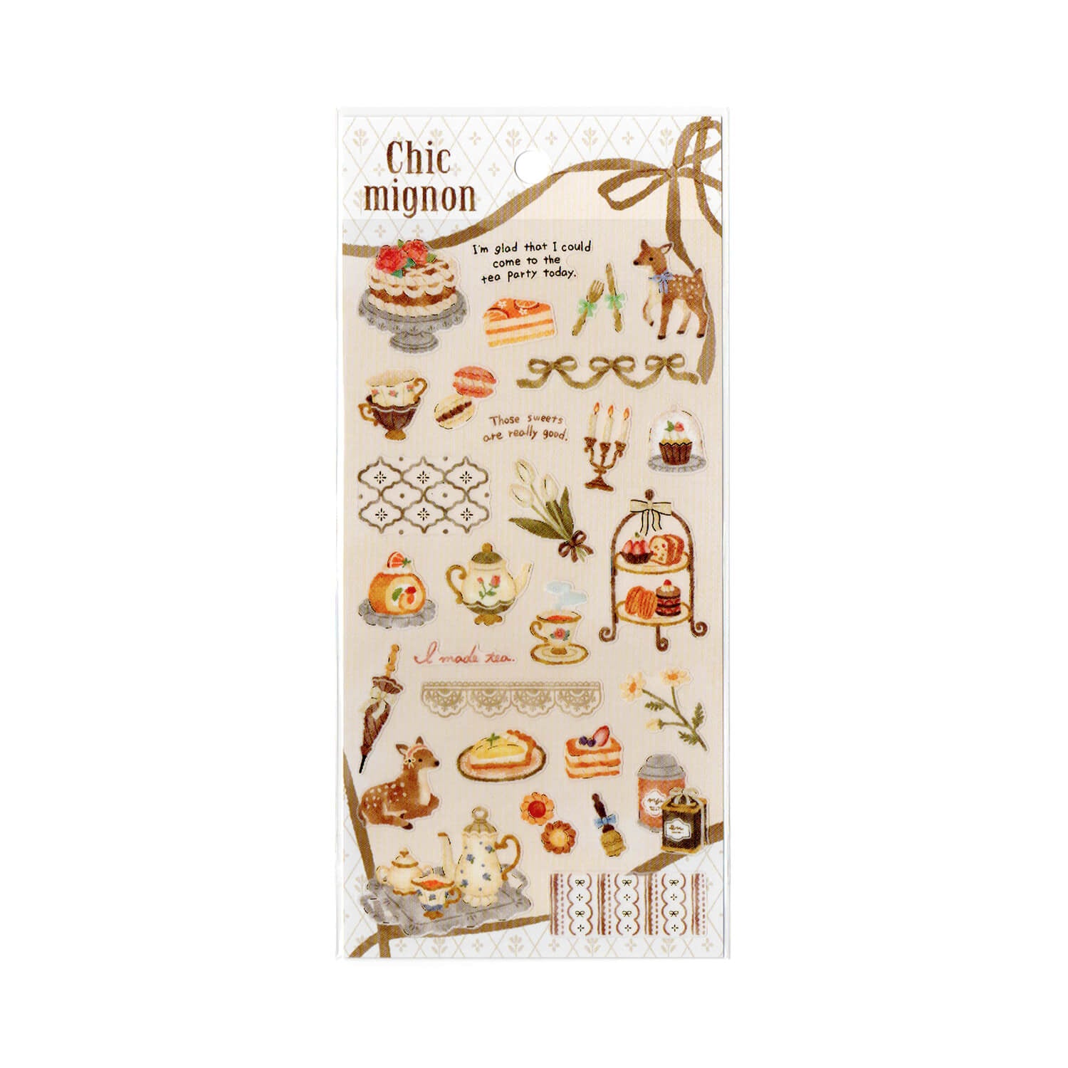 Mindwave Chic Mignon Sticker Sheet – Tea Party