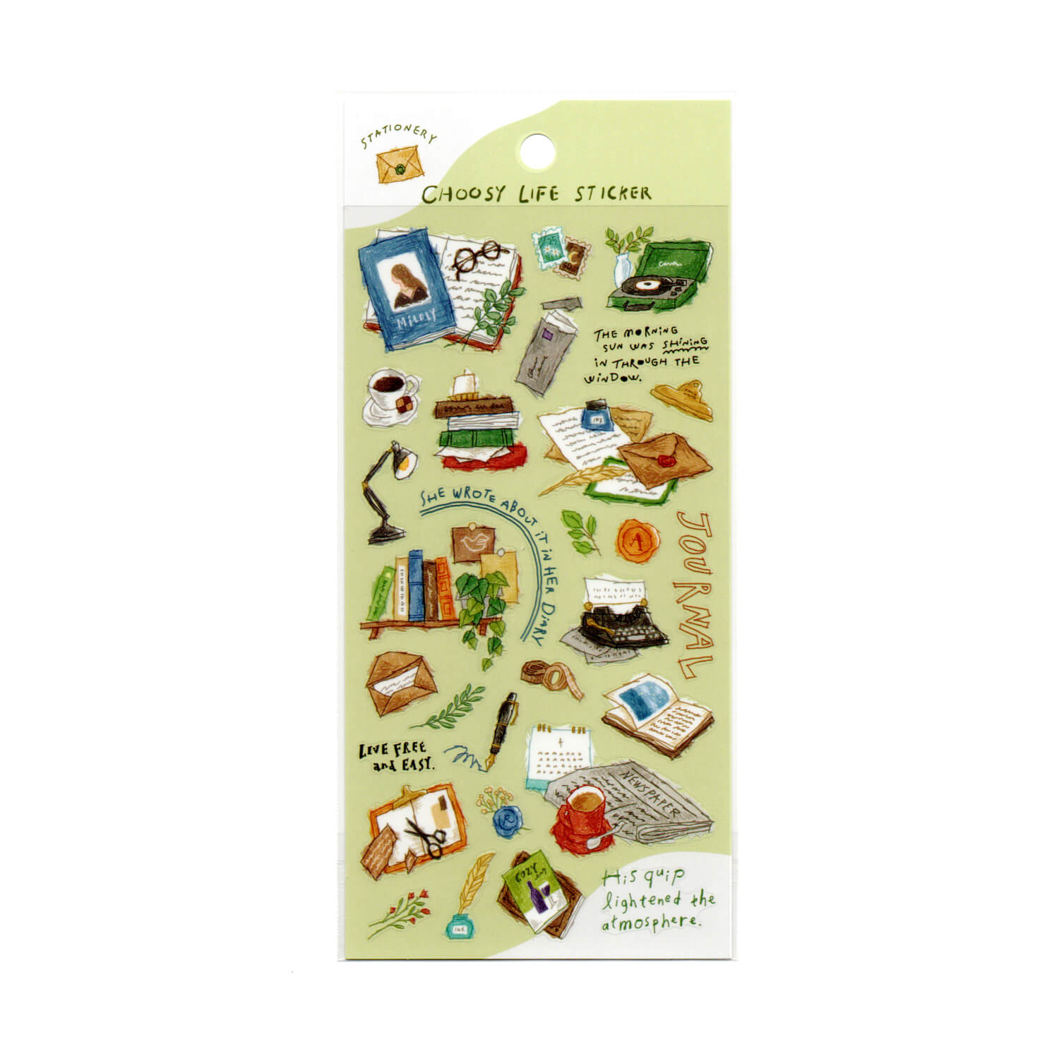 Mind Wave Choosy Life Sticker Sheet – Stationery