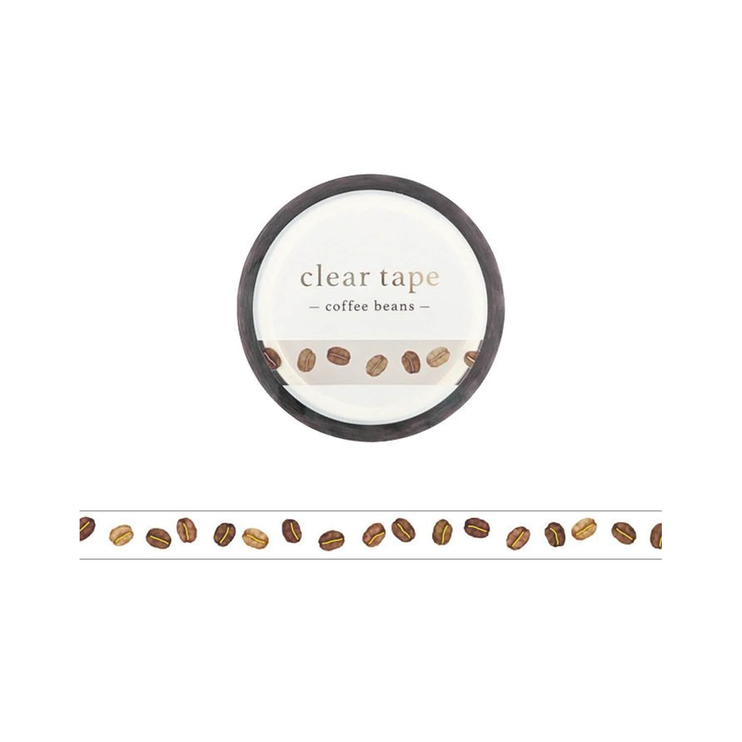 Mind Wave Clear Tape 7mm – Foiled Coffee Beans