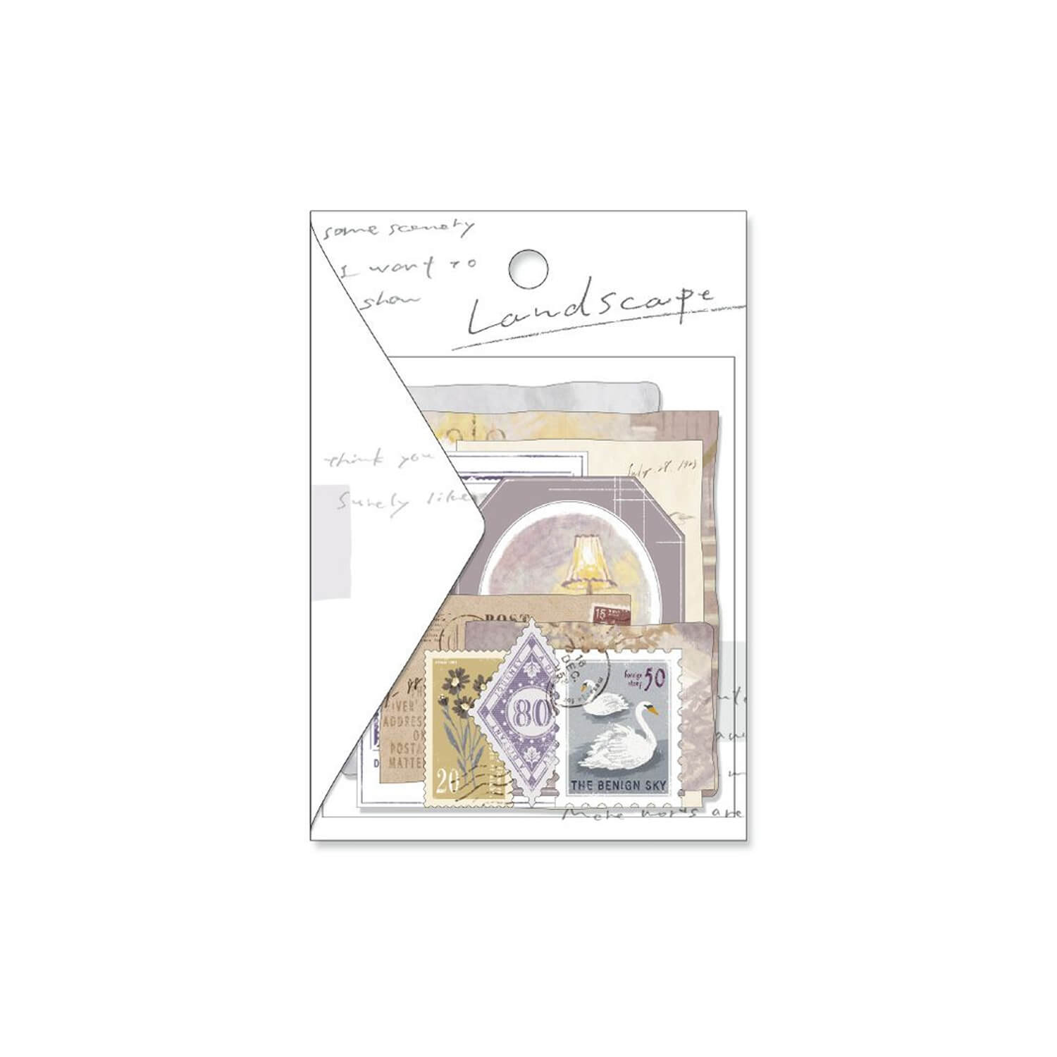 Mind Wave Landscape Flake Stickers – Late Night