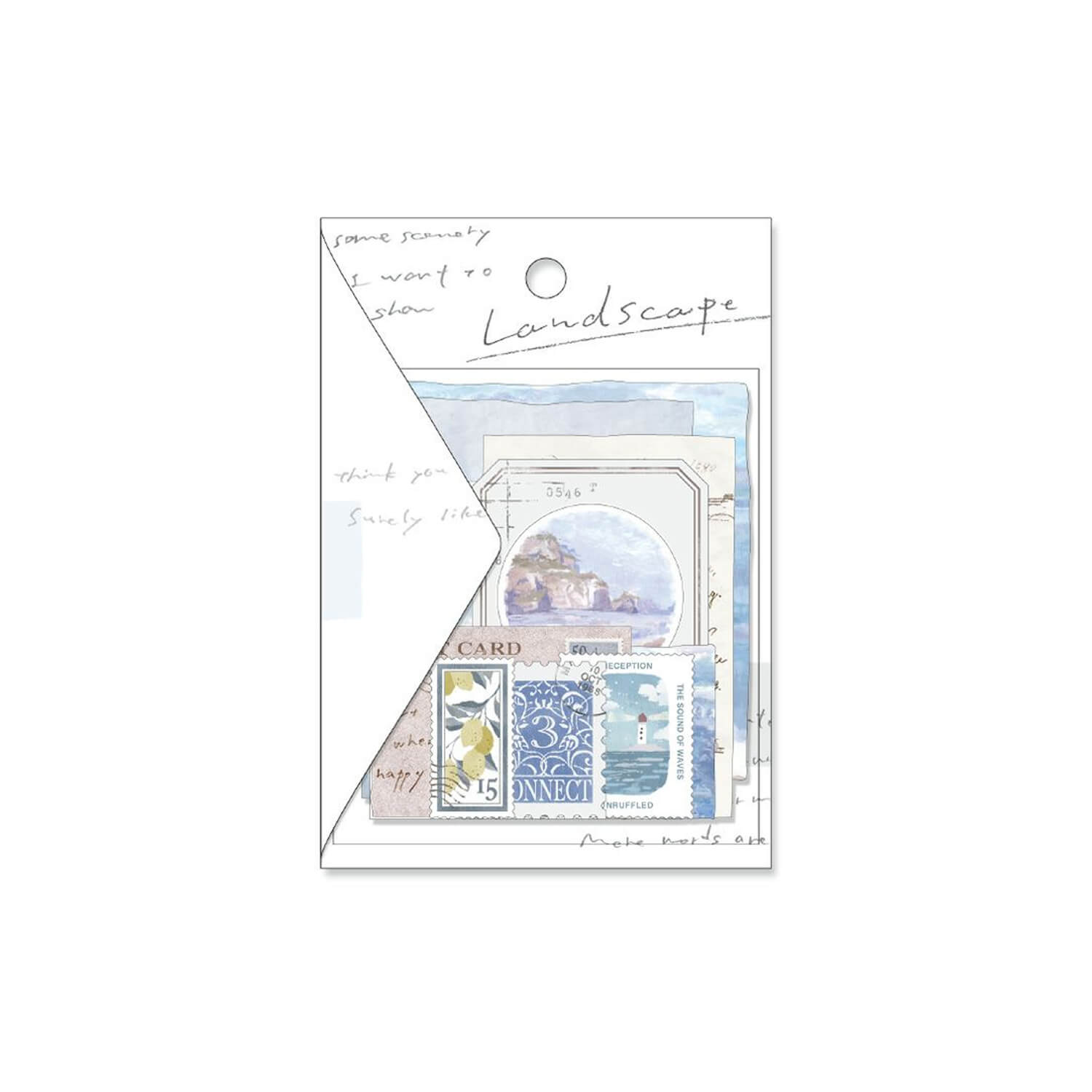 Mind Wave Landscape Flake Stickers – Morning Calm