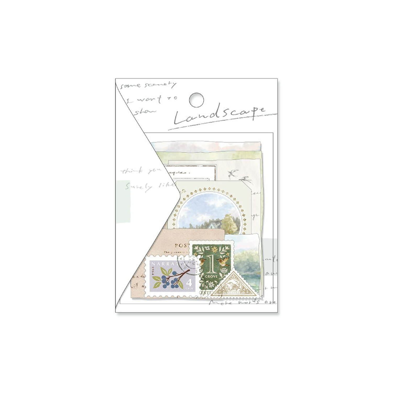 Mind Wave Landscape Flake Stickers – Sunlight
