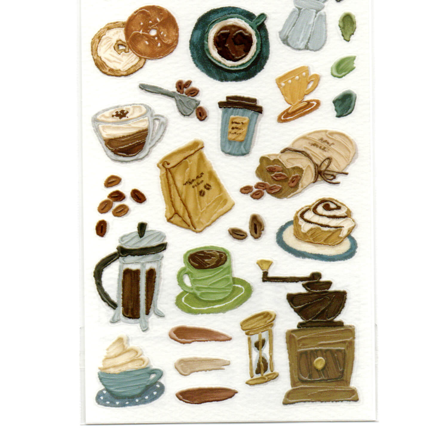 Mind Wave Painting Sticker Sheet – Coffee
