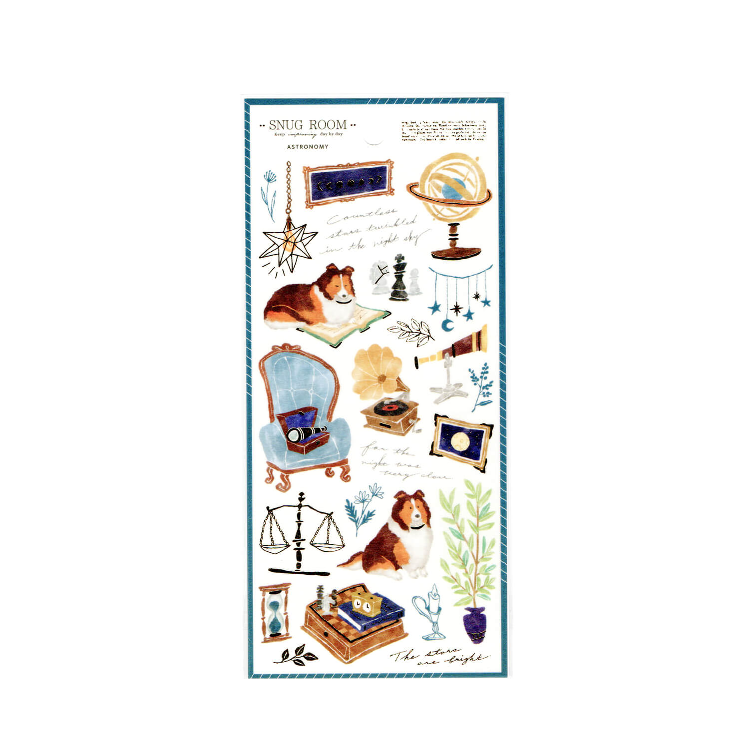 Mind Wave Snug Room Sticker Sheet – Astronomy