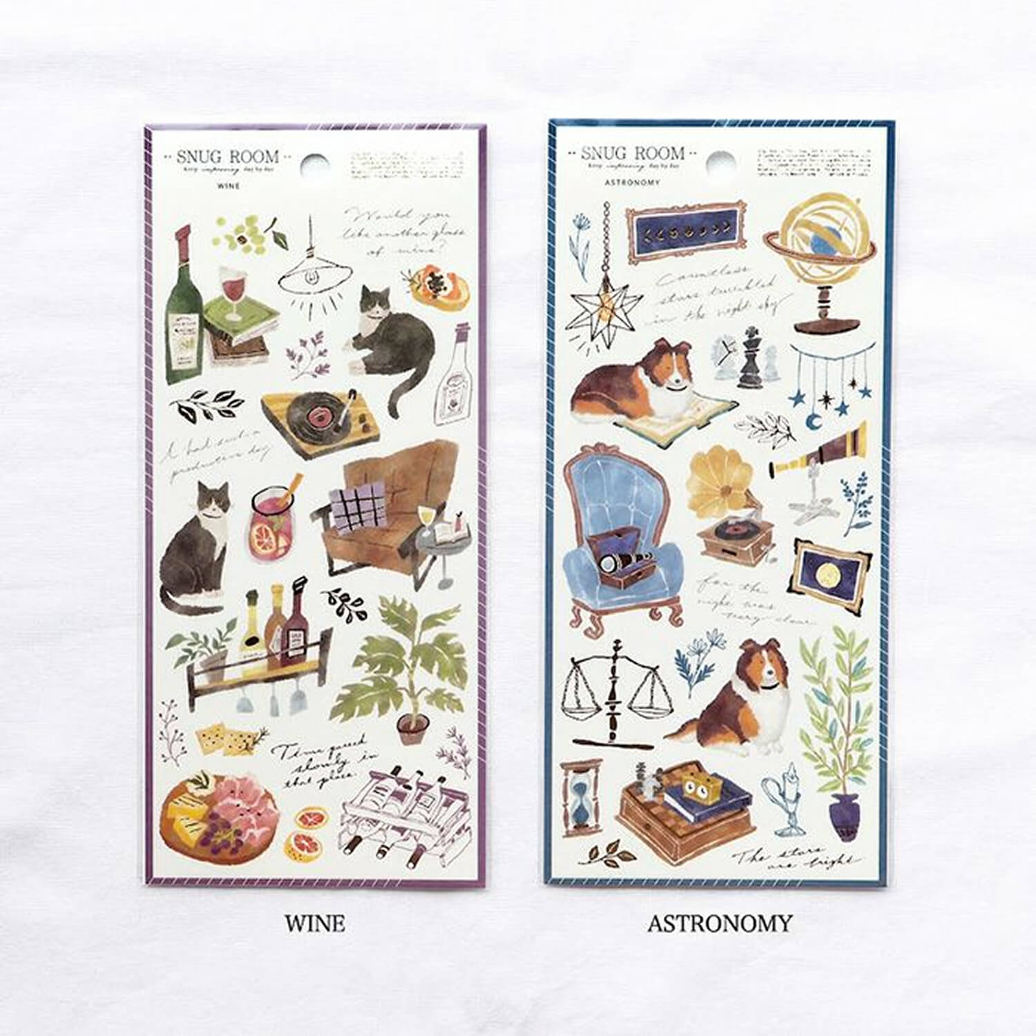 Mind Wave Snug Room Sticker Sheet – Astronomy