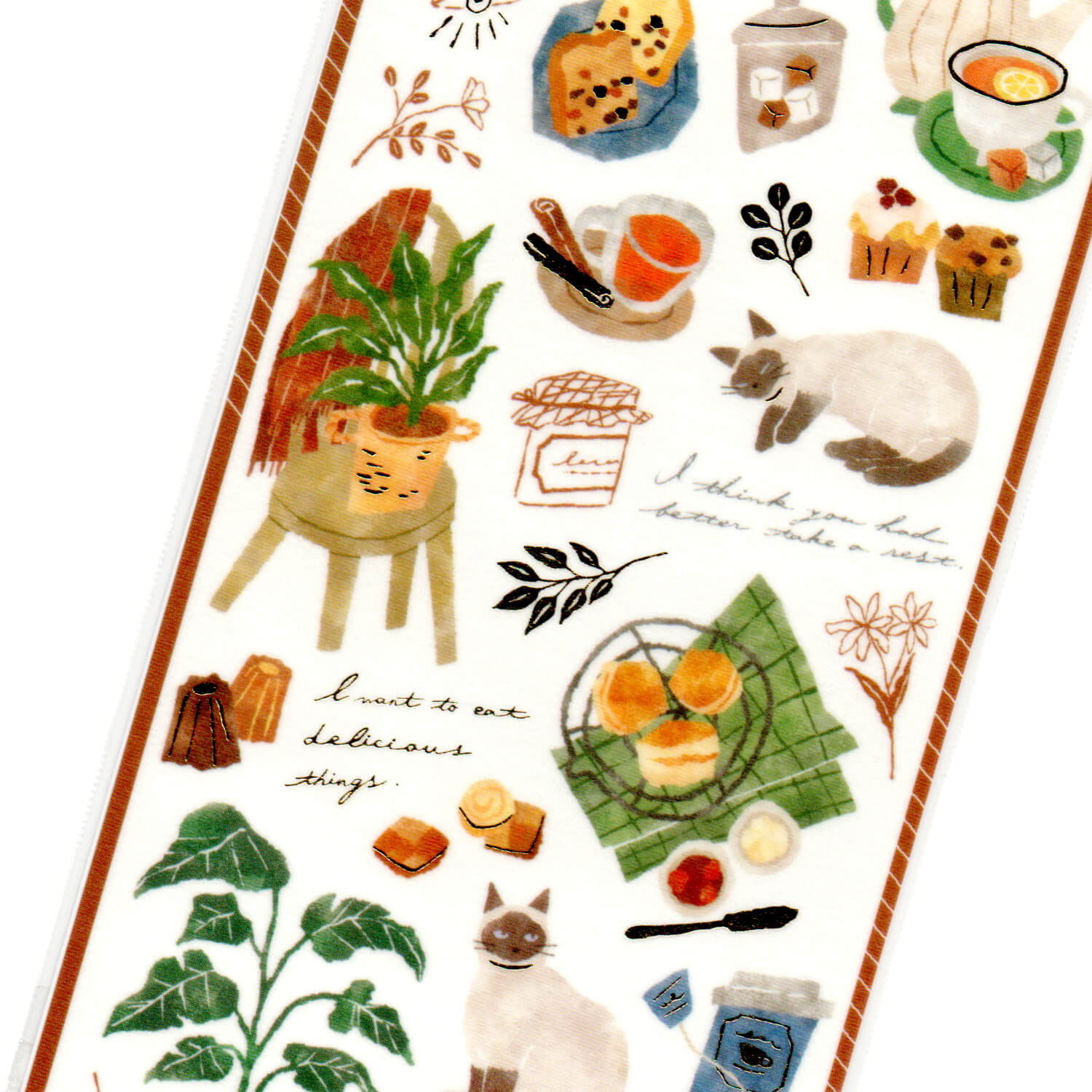 Mind Wave Snug Room Sticker Sheet – Tea