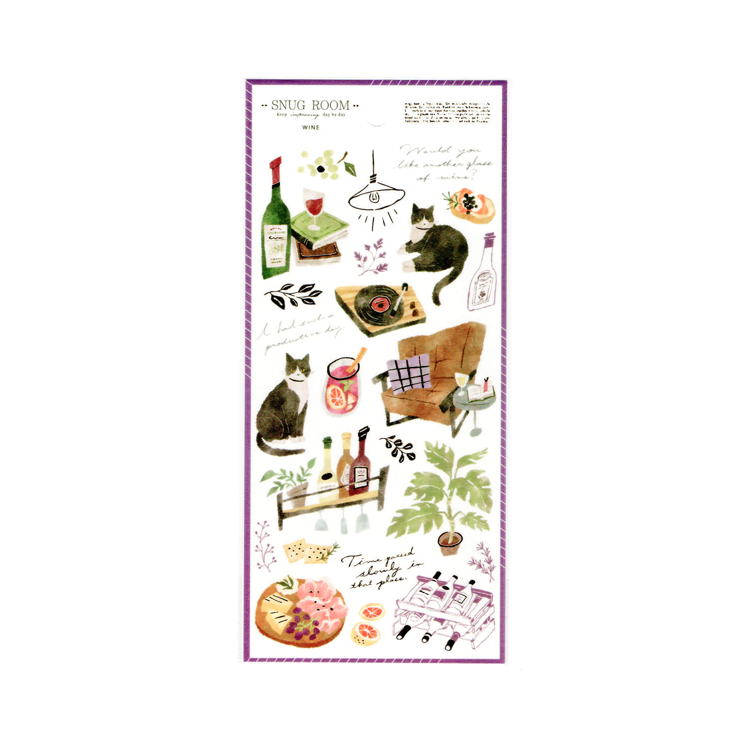 Mind Wave Snug Room Sticker Sheet – Wine