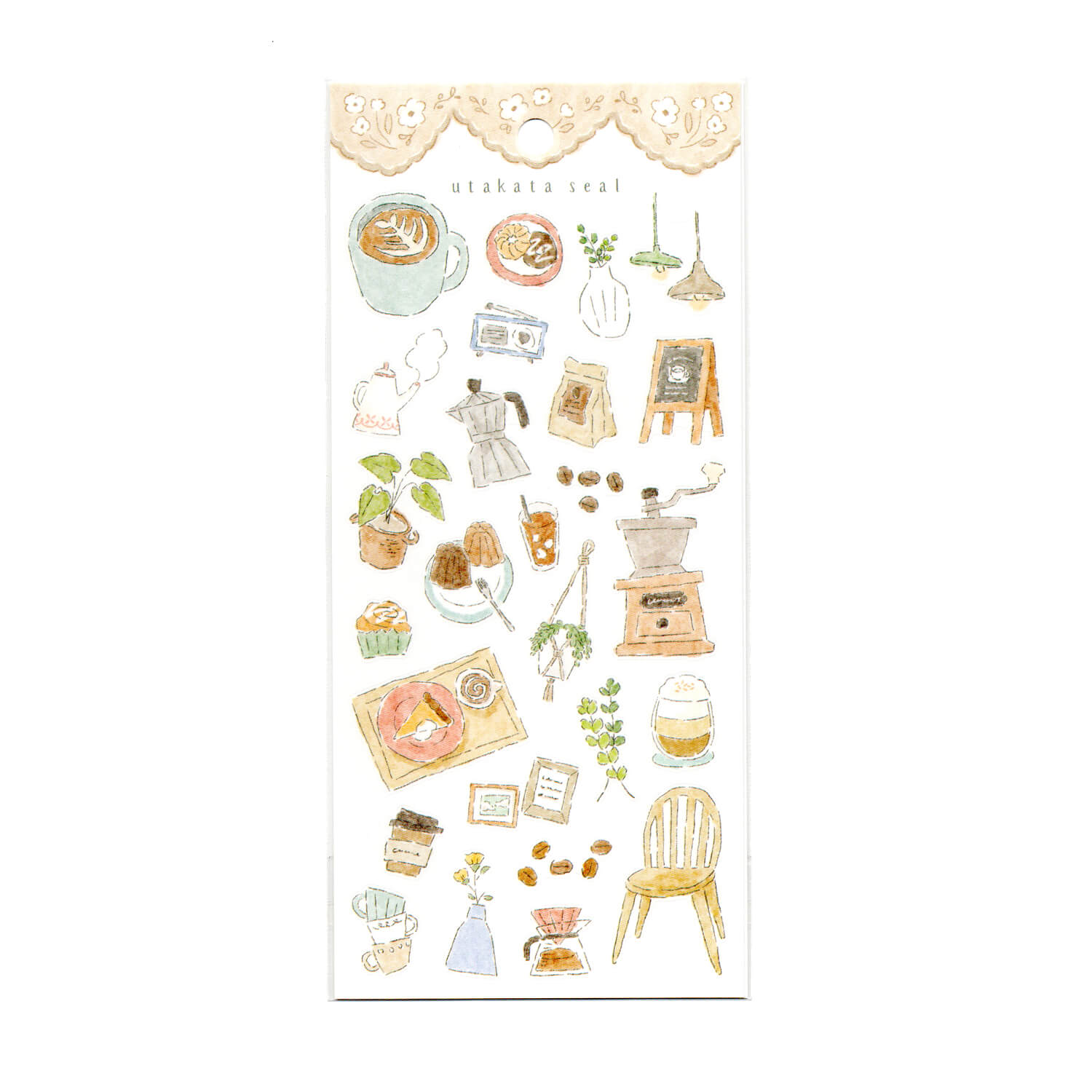 Mind Wave Utakata Sticker Sheet – Coffee