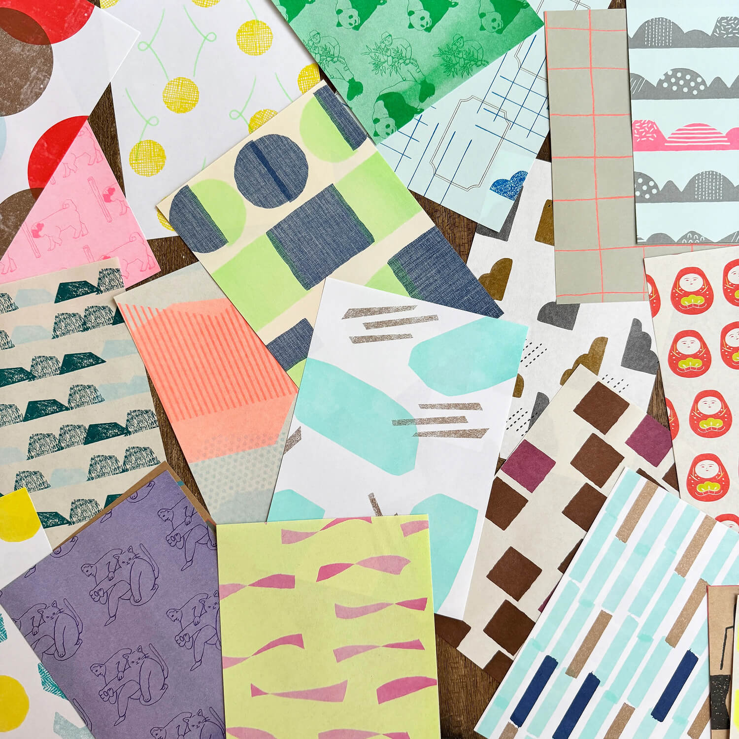Mizushima Iroiro Memo Sheet Set – Assorted L Size