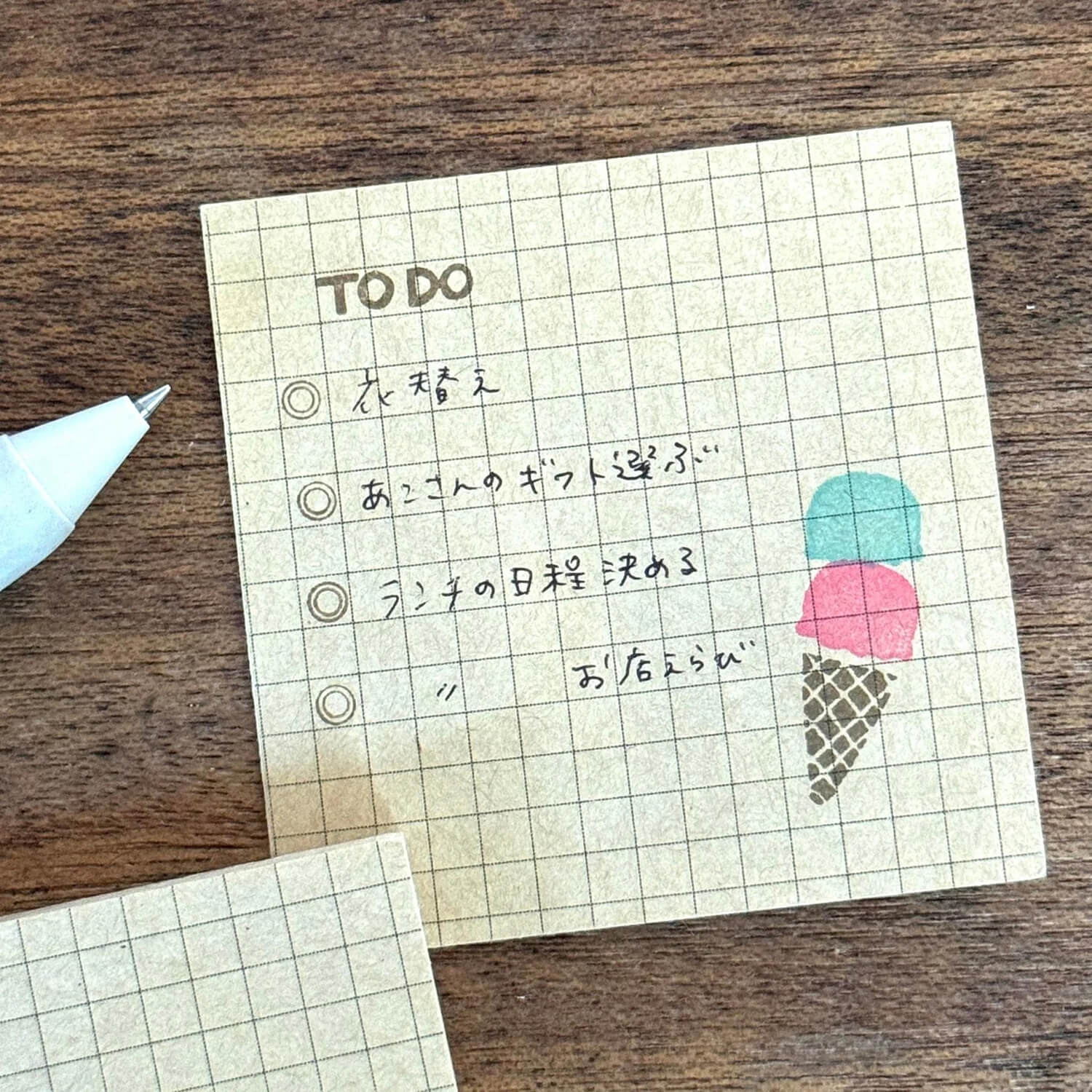 Mizushima Jizai Hanko Stamp – Ice Cream Set
