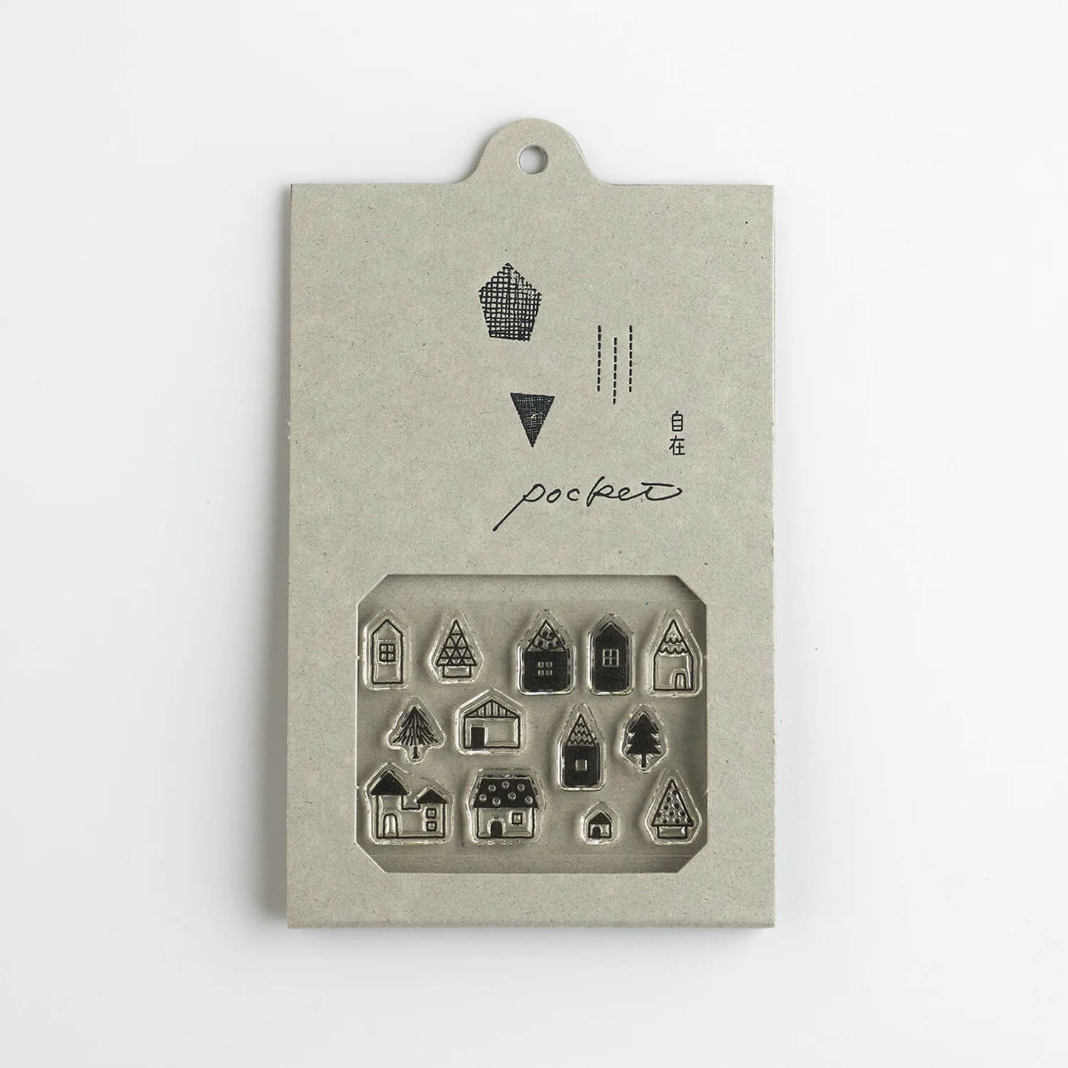 Mizushima Jizai Pocket Stamp Set – House