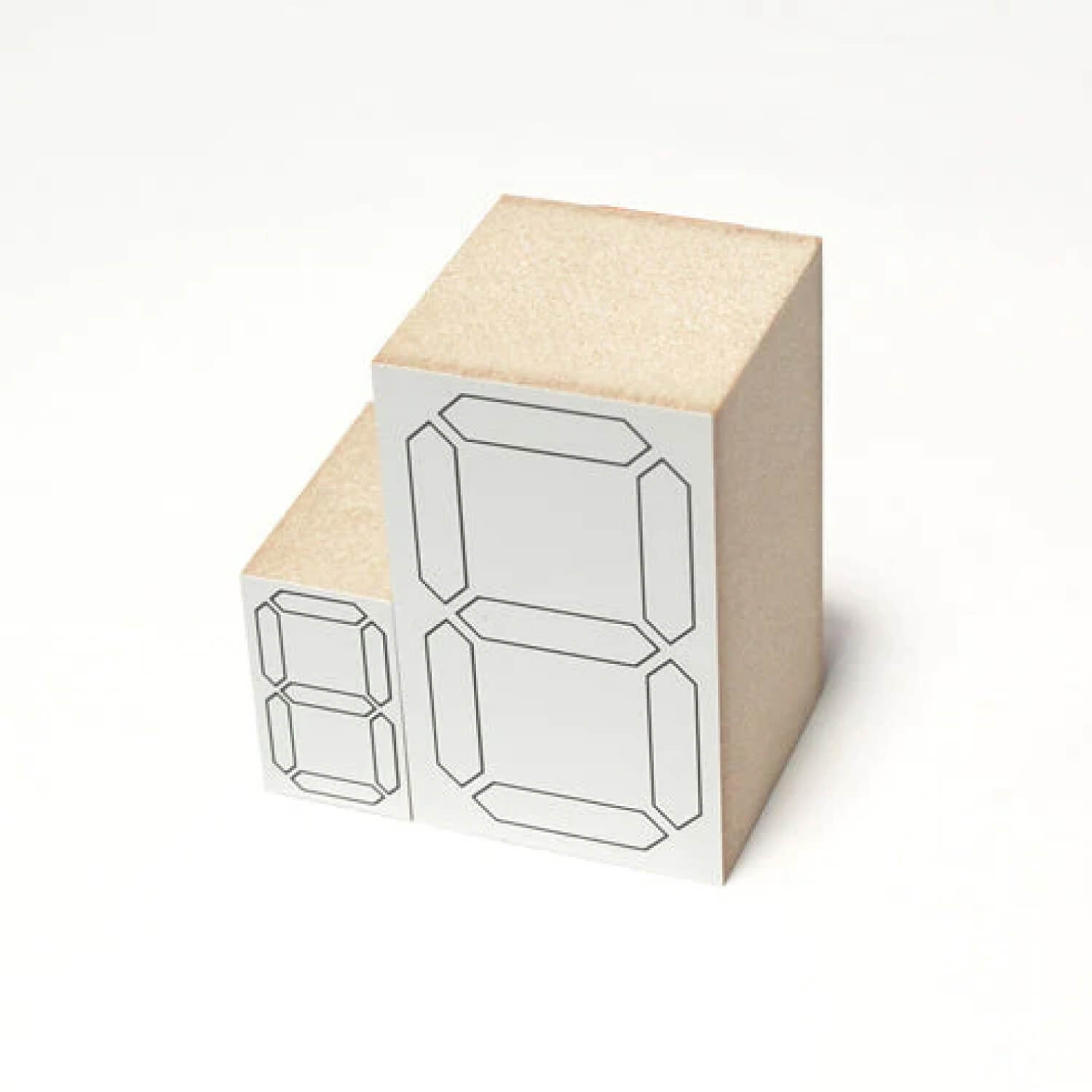 Mizushima Rubber Stamp – Digital Number - Small