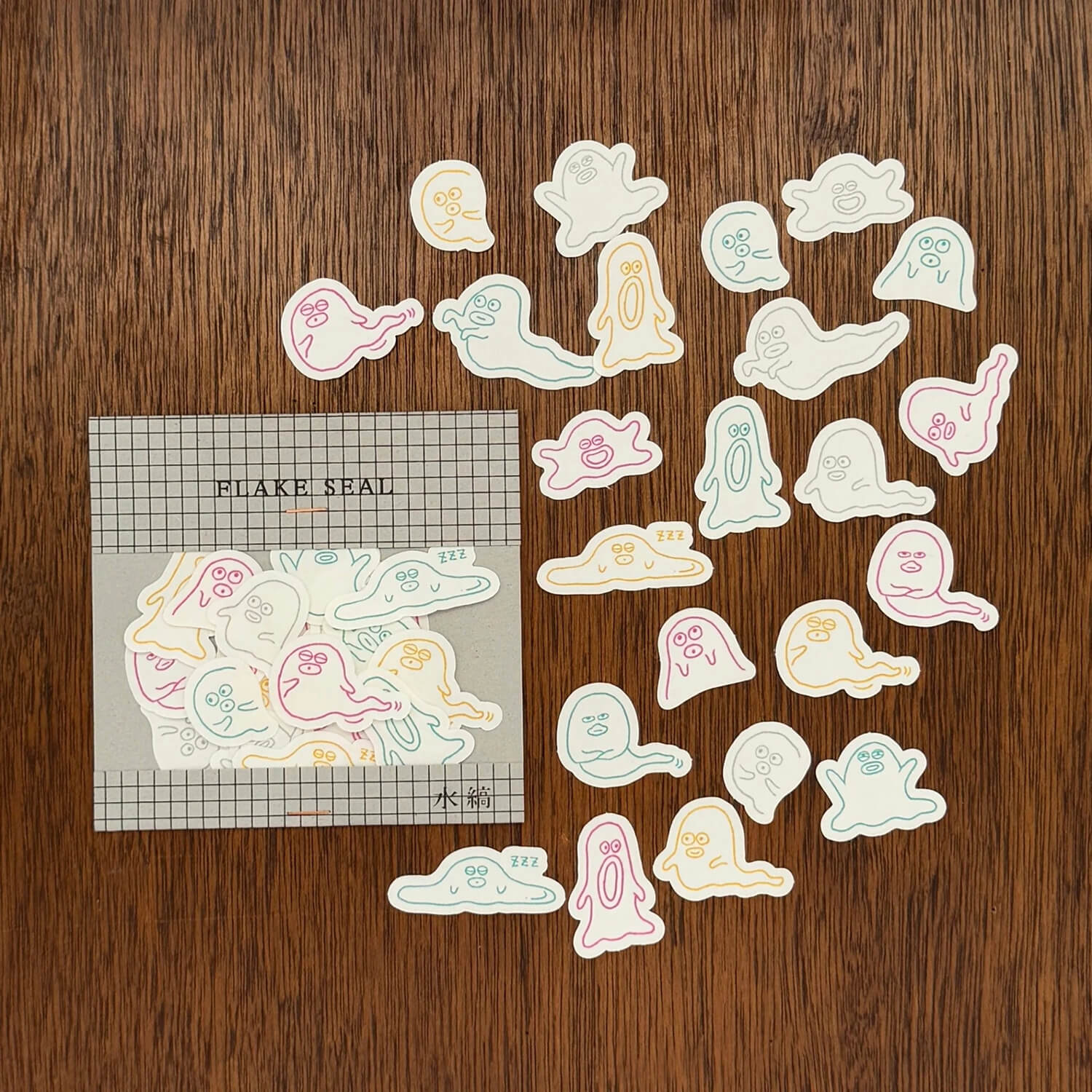 Mizushima x Keiko Shibata Flake Stickers – Ghost Parade