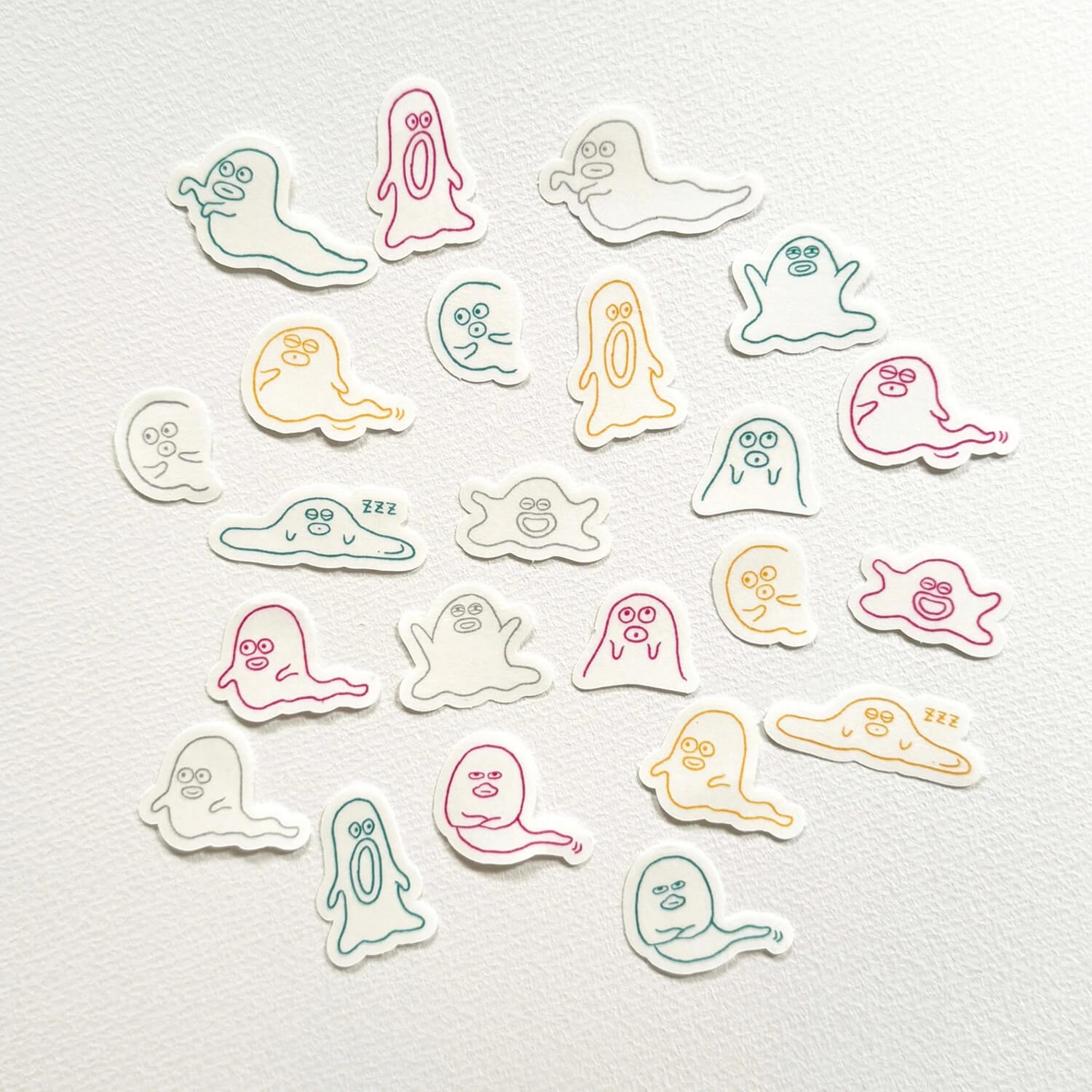 Mizushima x Keiko Shibata Flake Stickers – Ghost Parade