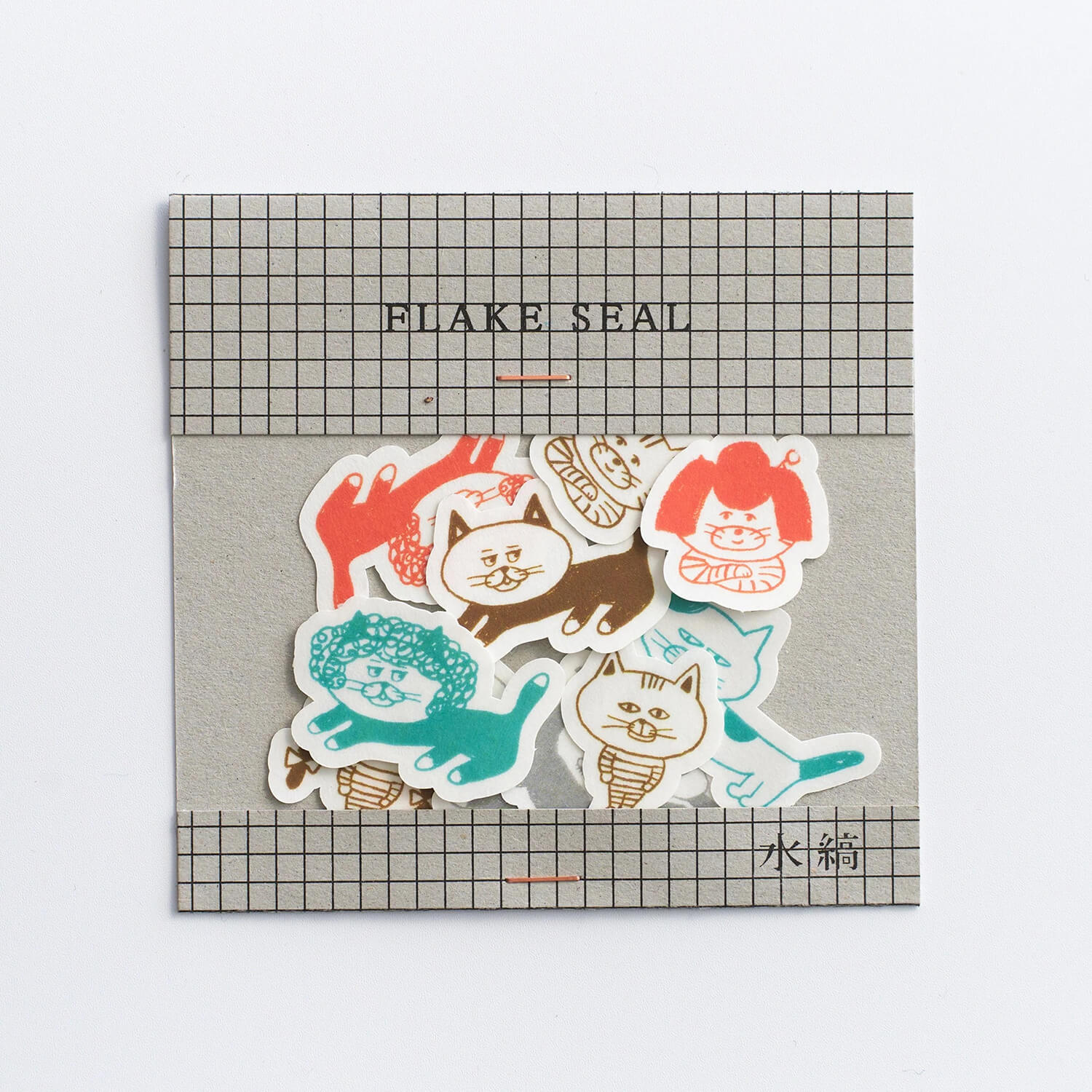 Mizushima x Keiko Shibata Flake Stickers – Wig Cat