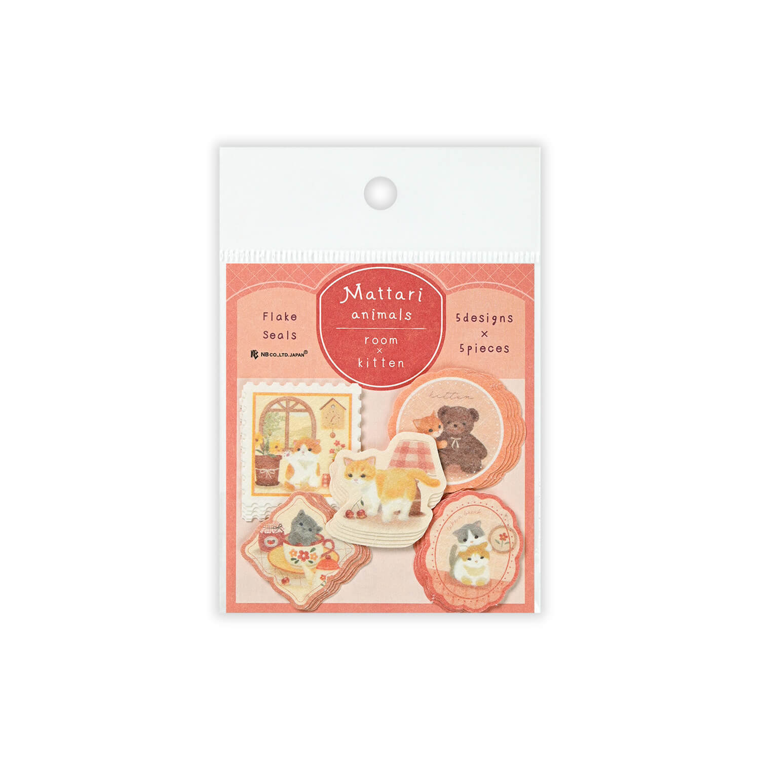 NB Mattari Animals Flake Stickers – Kitten