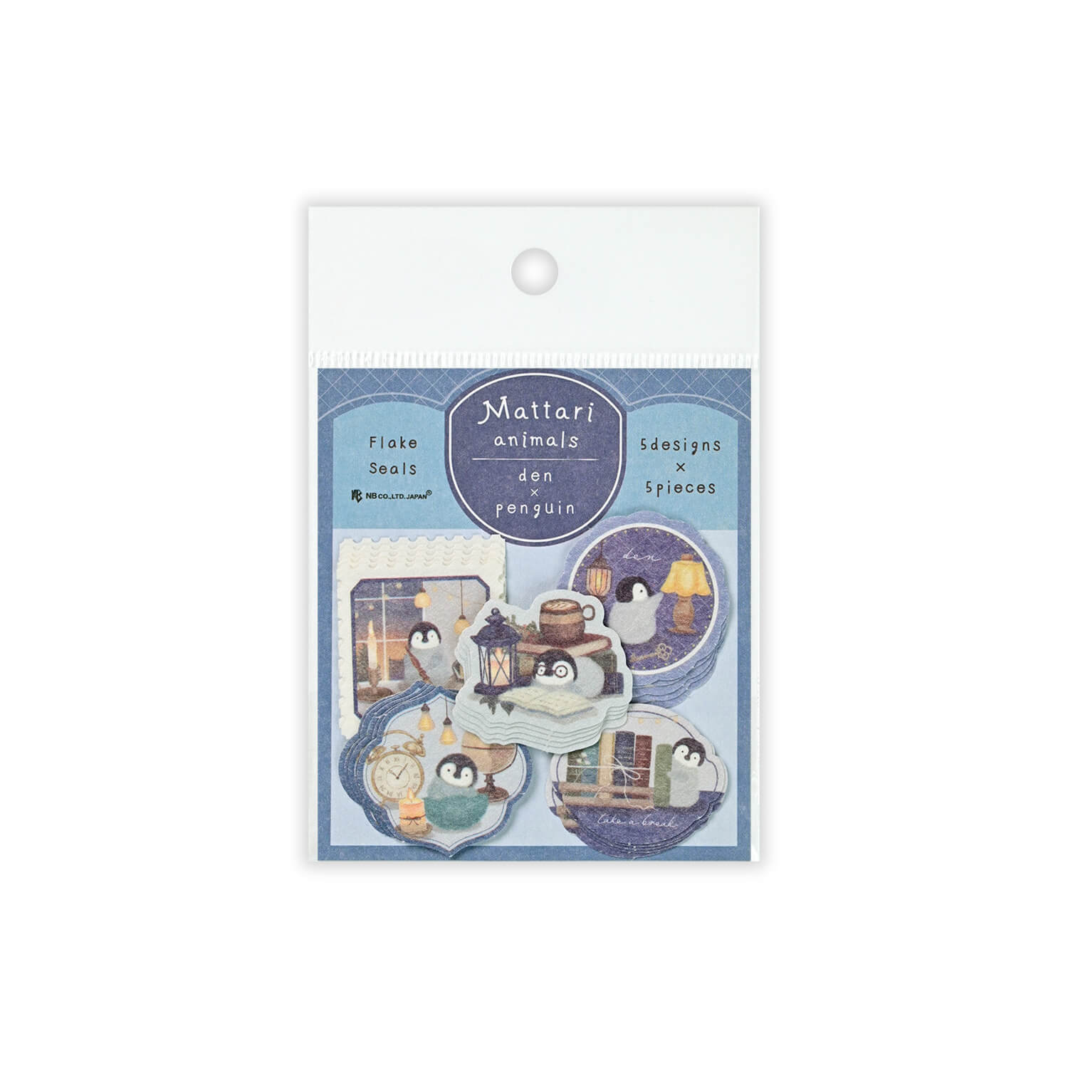 NB Mattari Animals Flake Stickers – Penguin